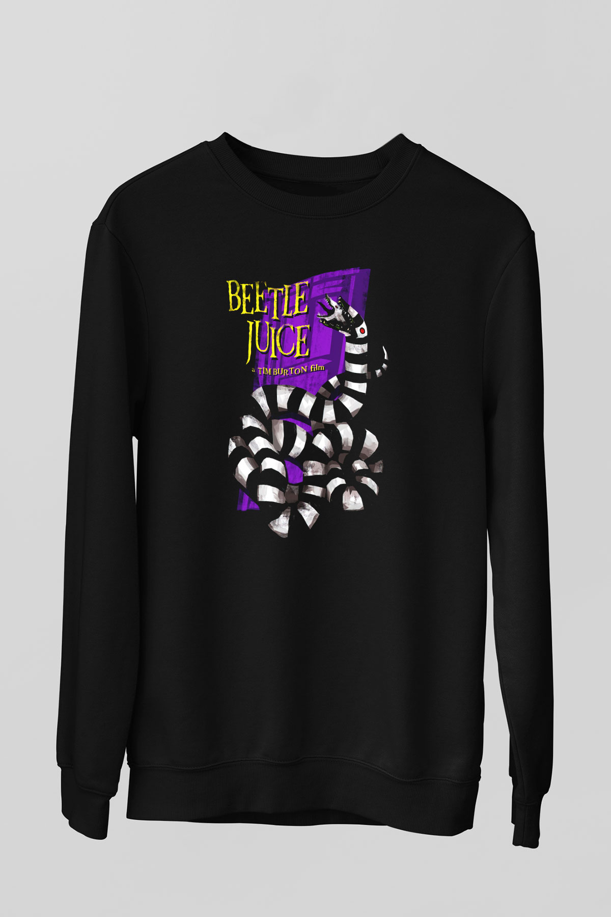 Beetlejuice Beterböcek Siyah Unisex Sweatshirt