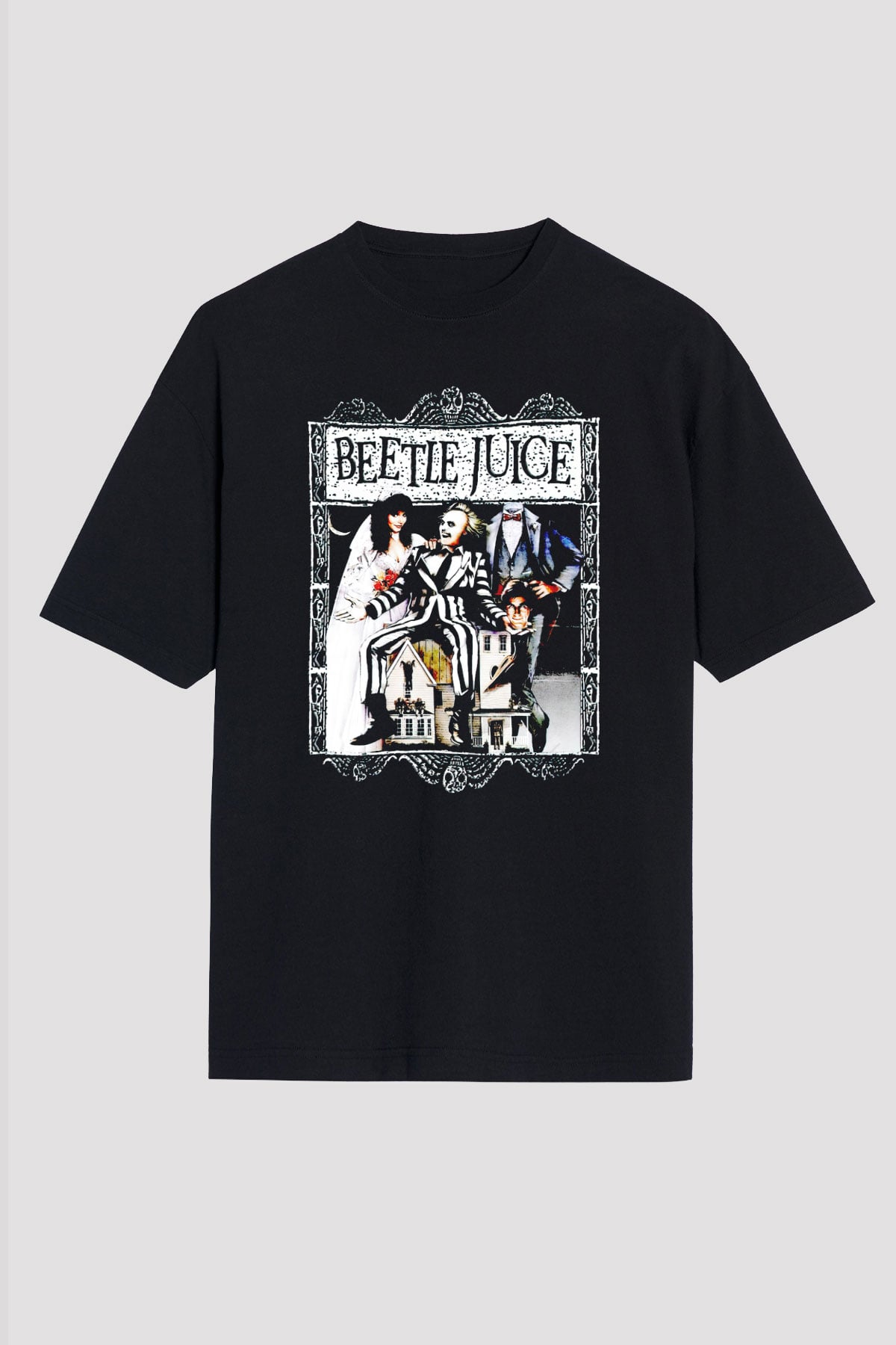 Beetlejuice Beterböcek Siyah Unisex Tişört