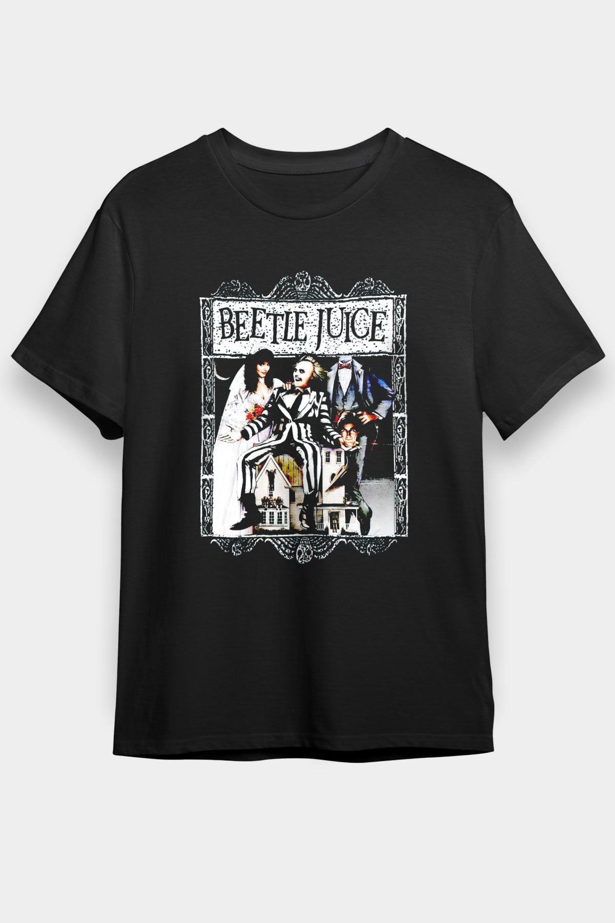 Beetlejuice Beterböcek Siyah Unisex Tişört