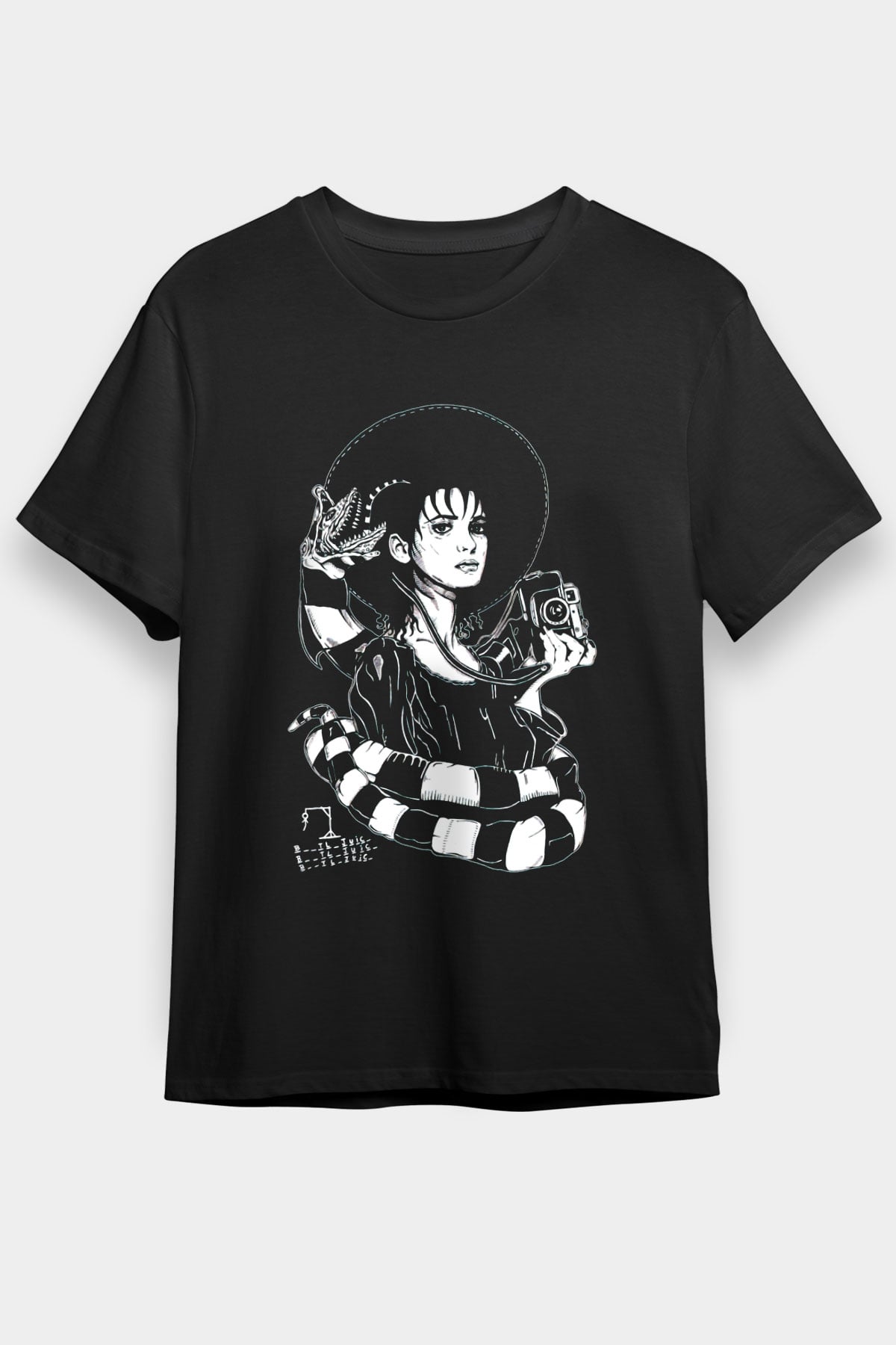 Beetlejuice Beterböcek Siyah Unisex Tişört