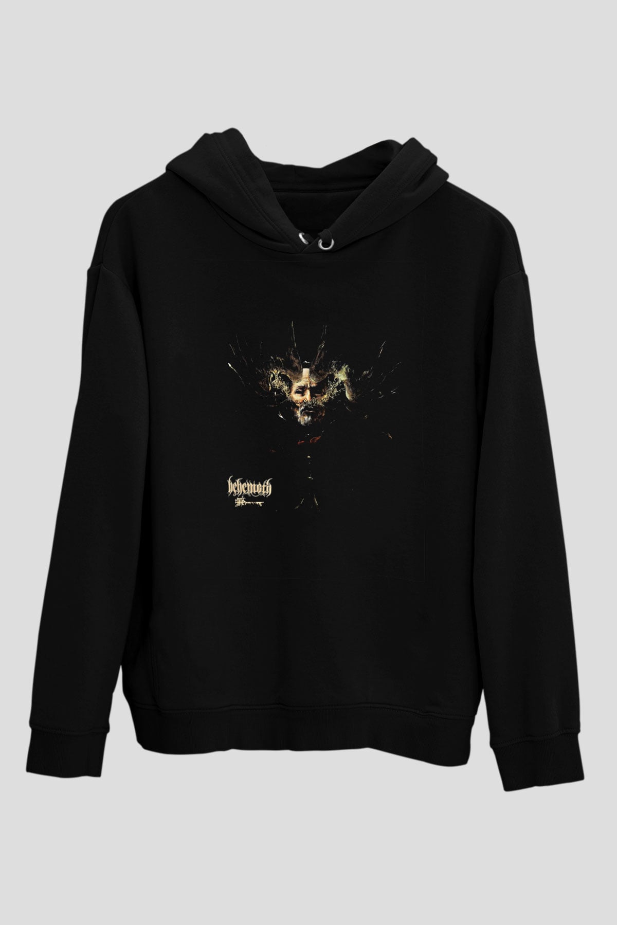 Behemoth Baskılı Unisex Siyah Hoodie