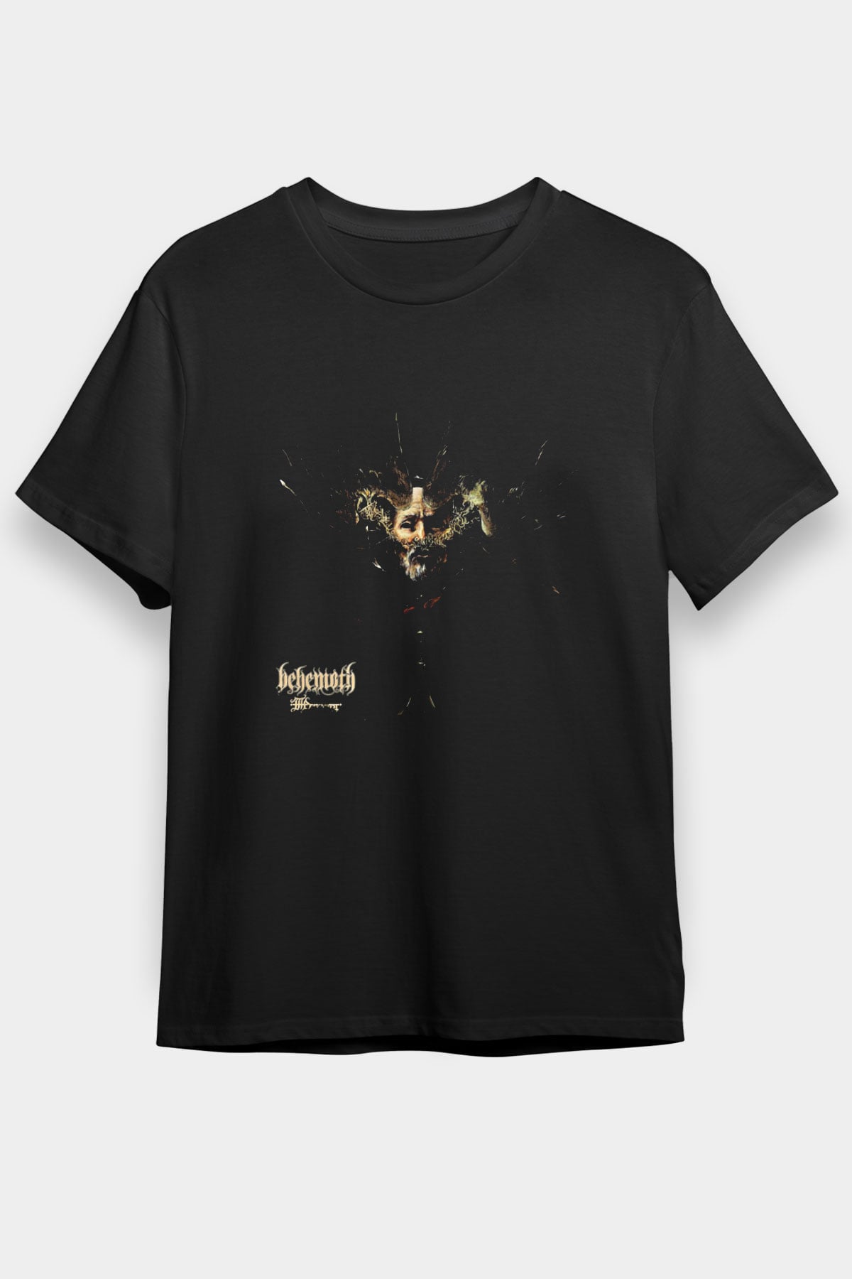 Behemoth Baskılı Unisex Siyah Tişört
