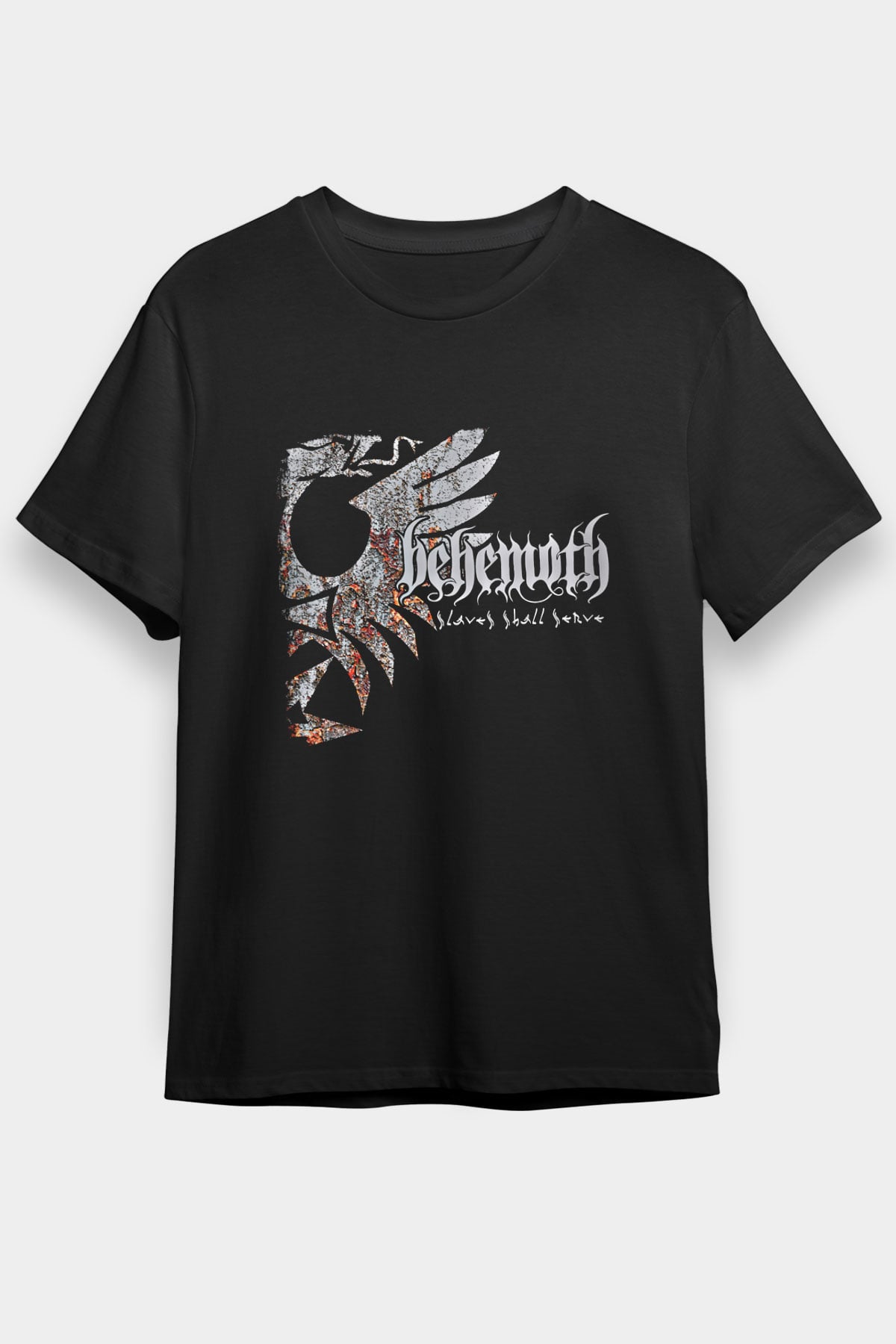 Behemoth Baskılı Unisex Siyah Tişört
