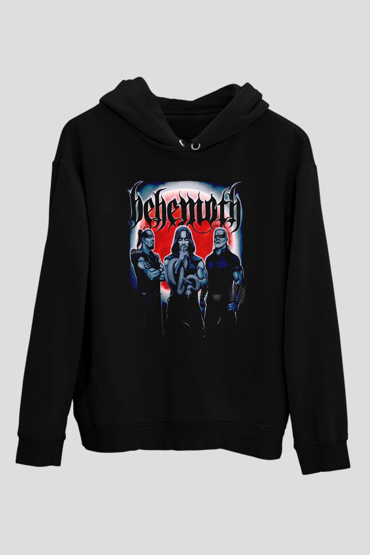 Behemoth Siyah Unisex Kapüşonlu Sweatshirt