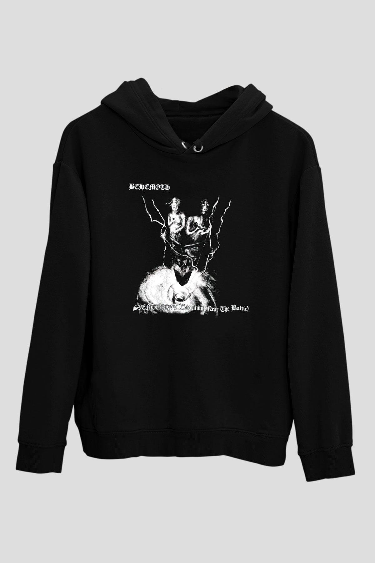 Behemoth Siyah Unisex Kapüşonlu Sweatshirt