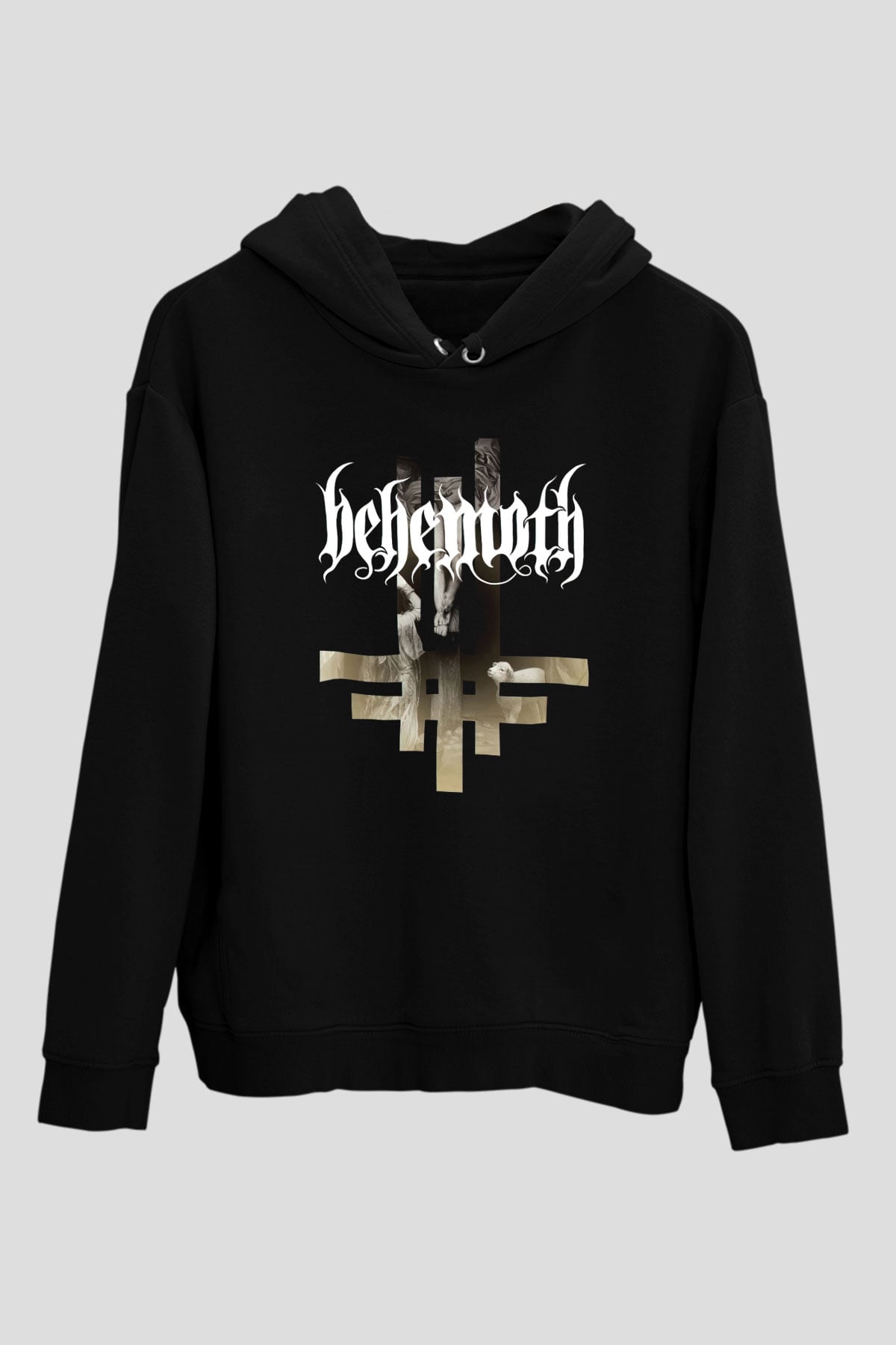 Behemoth Siyah Unisex Kapüşonlu Sweatshirt