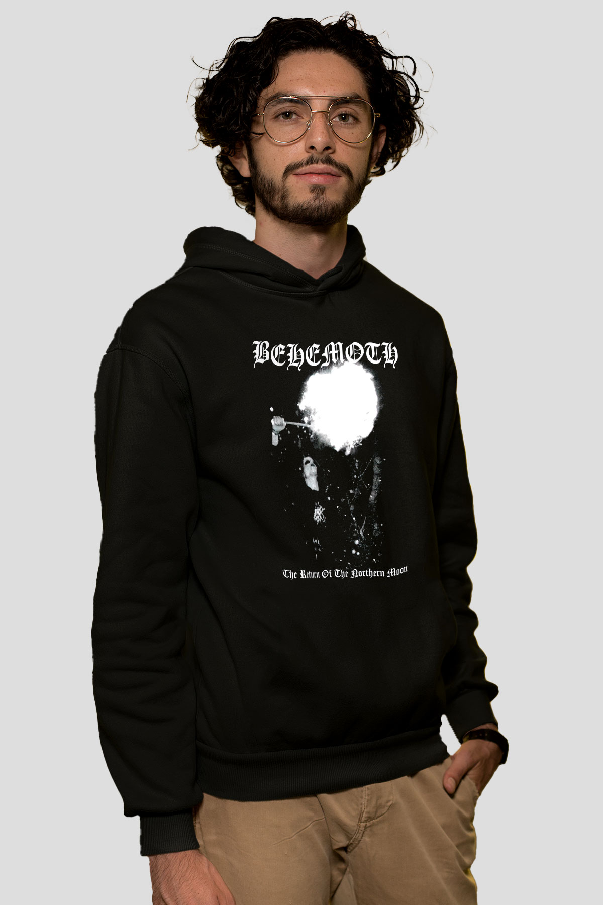 Behemoth Siyah Unisex Kapüşonlu Sweatshirt