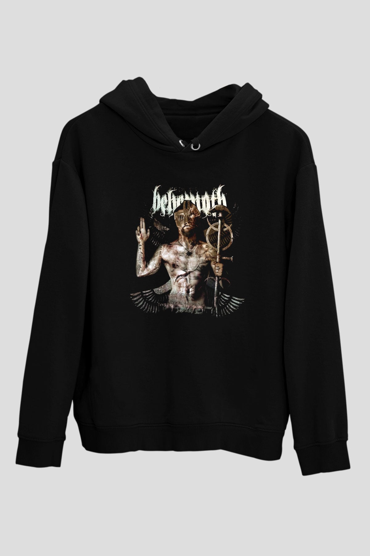 Behemoth Siyah Unisex Kapüşonlu Sweatshirt