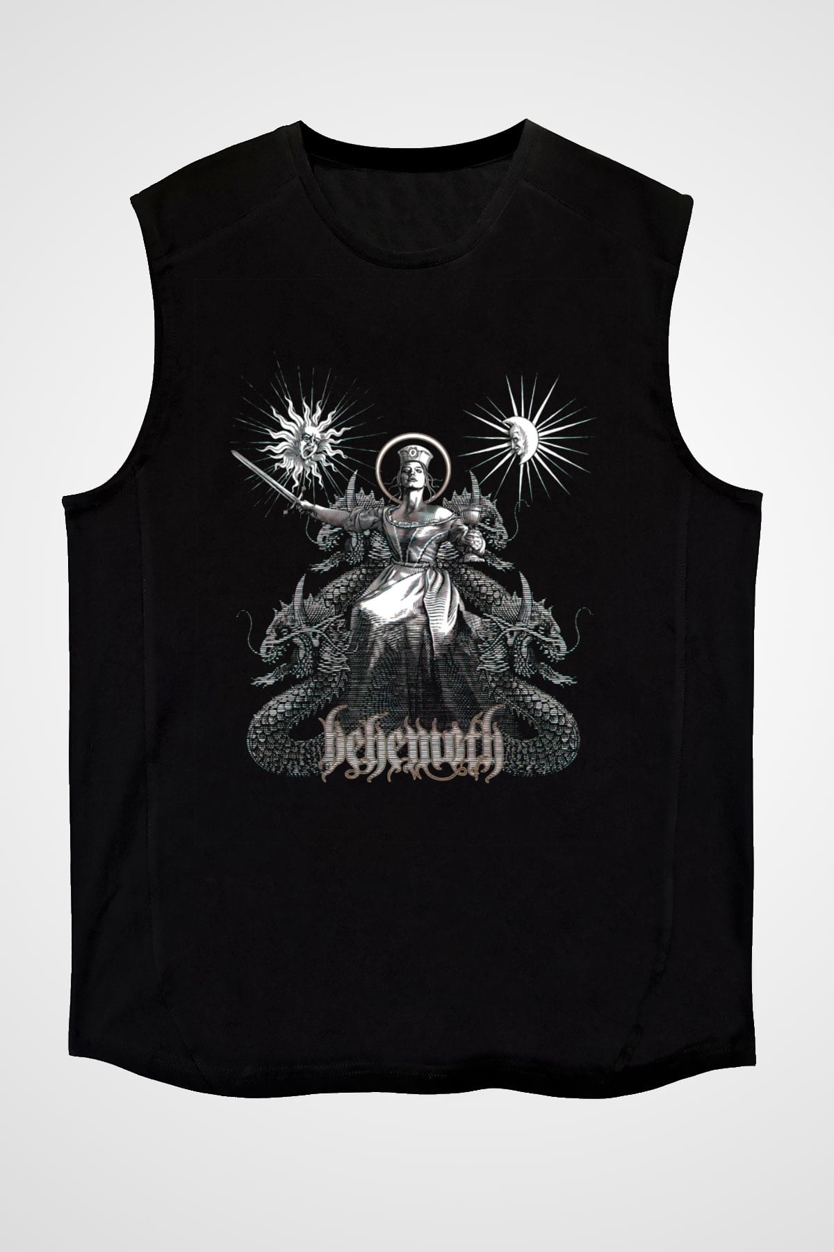 Behemoth Siyah Unisex Kolsuz Tişört