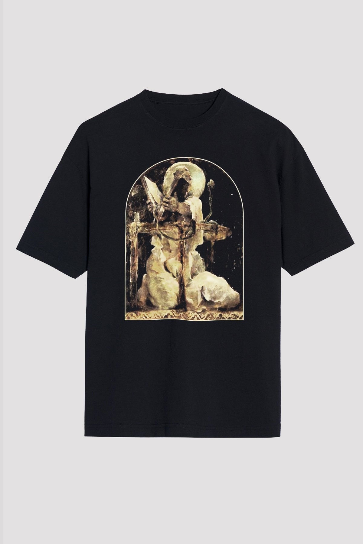 Behemoth Siyah Unisex Oversize Tişört T-Shirt