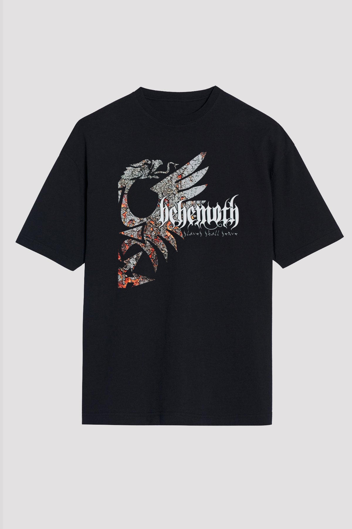 Behemoth Siyah Unisex Oversize Tişört T-Shirt