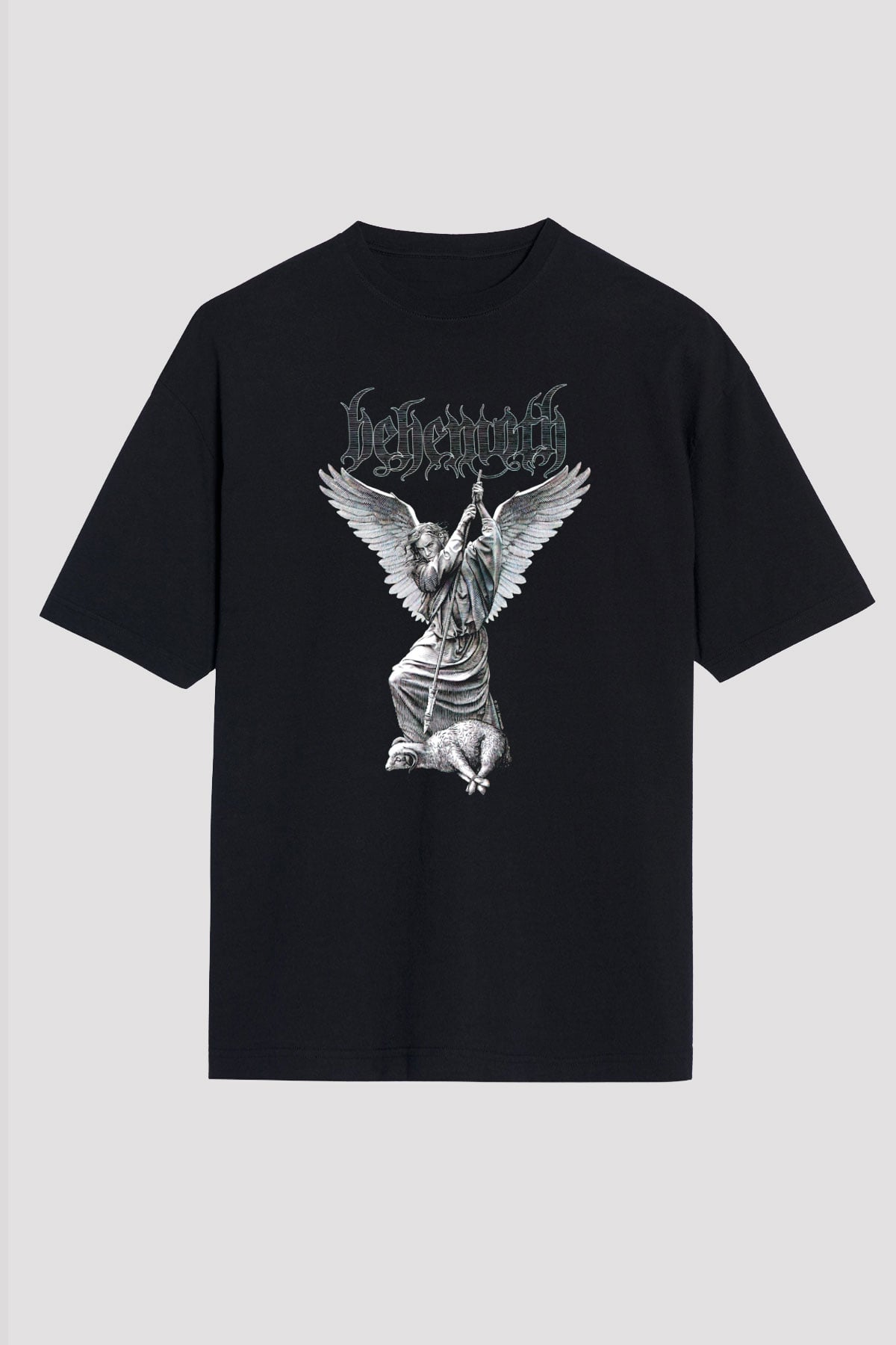 Behemoth Siyah Unisex Oversize Tişört T-Shirt