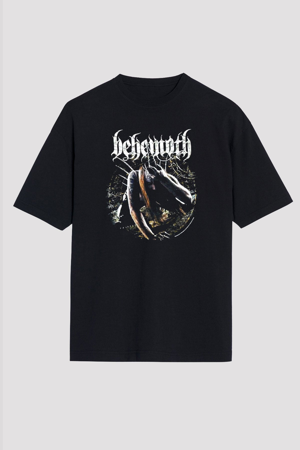 Behemoth Siyah Unisex Oversize Tişört T-Shirt