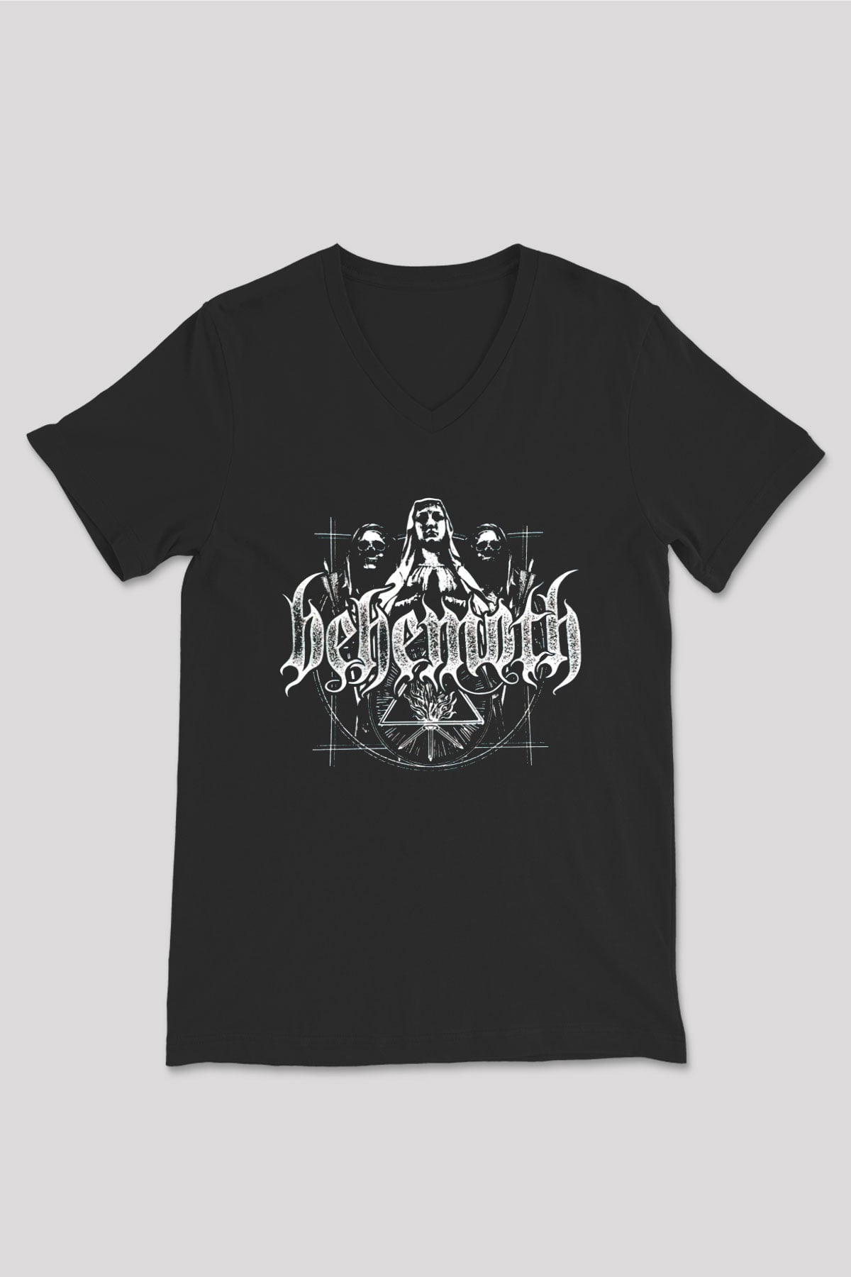 Behemoth Siyah Unisex V Yaka Tişört