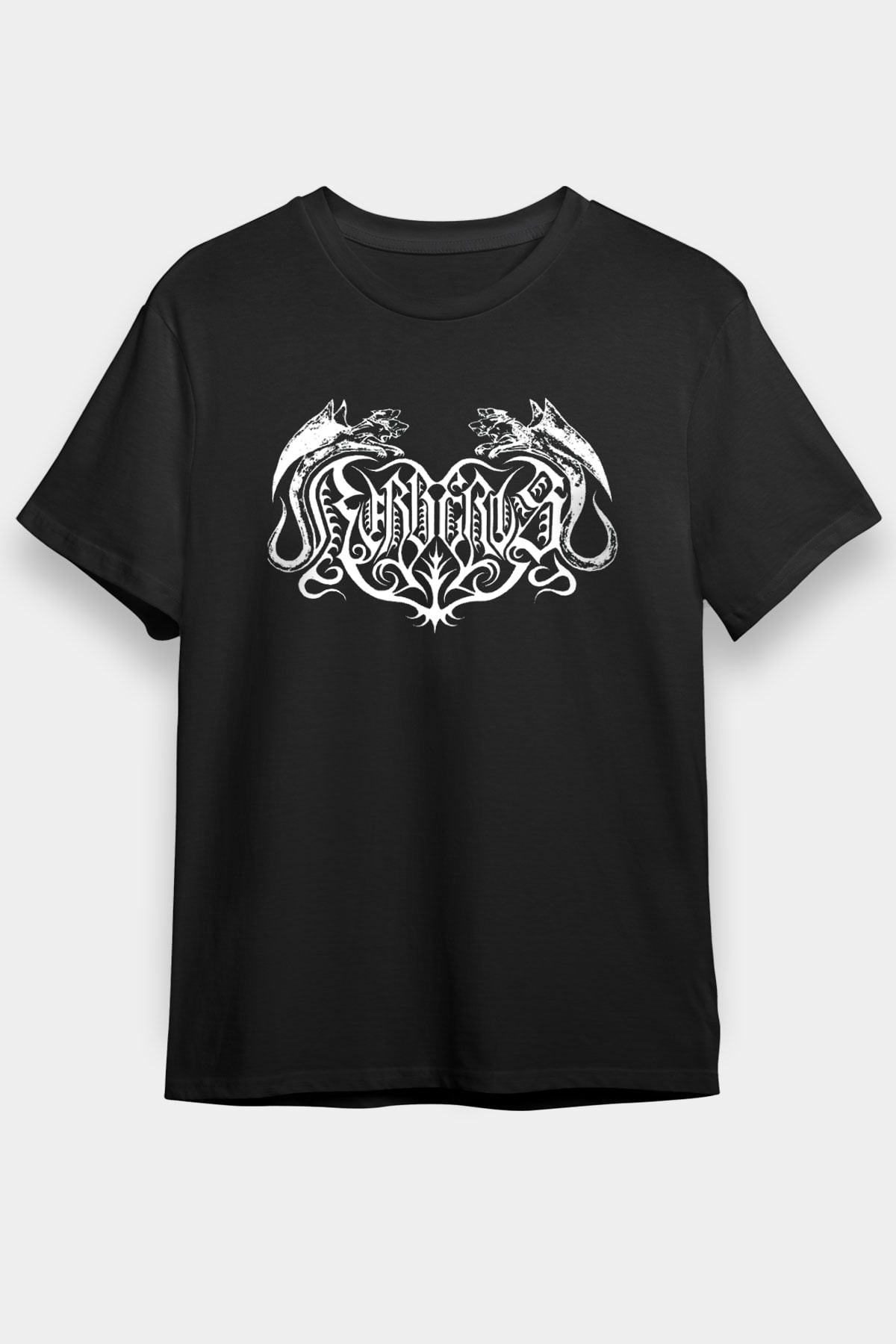Beherit Baskılı Unisex Siyah Tişört - Tshirt