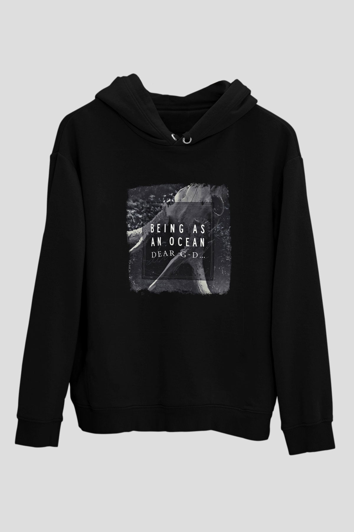 Being as an Ocean Baskılı Unisex Siyah Hoodie