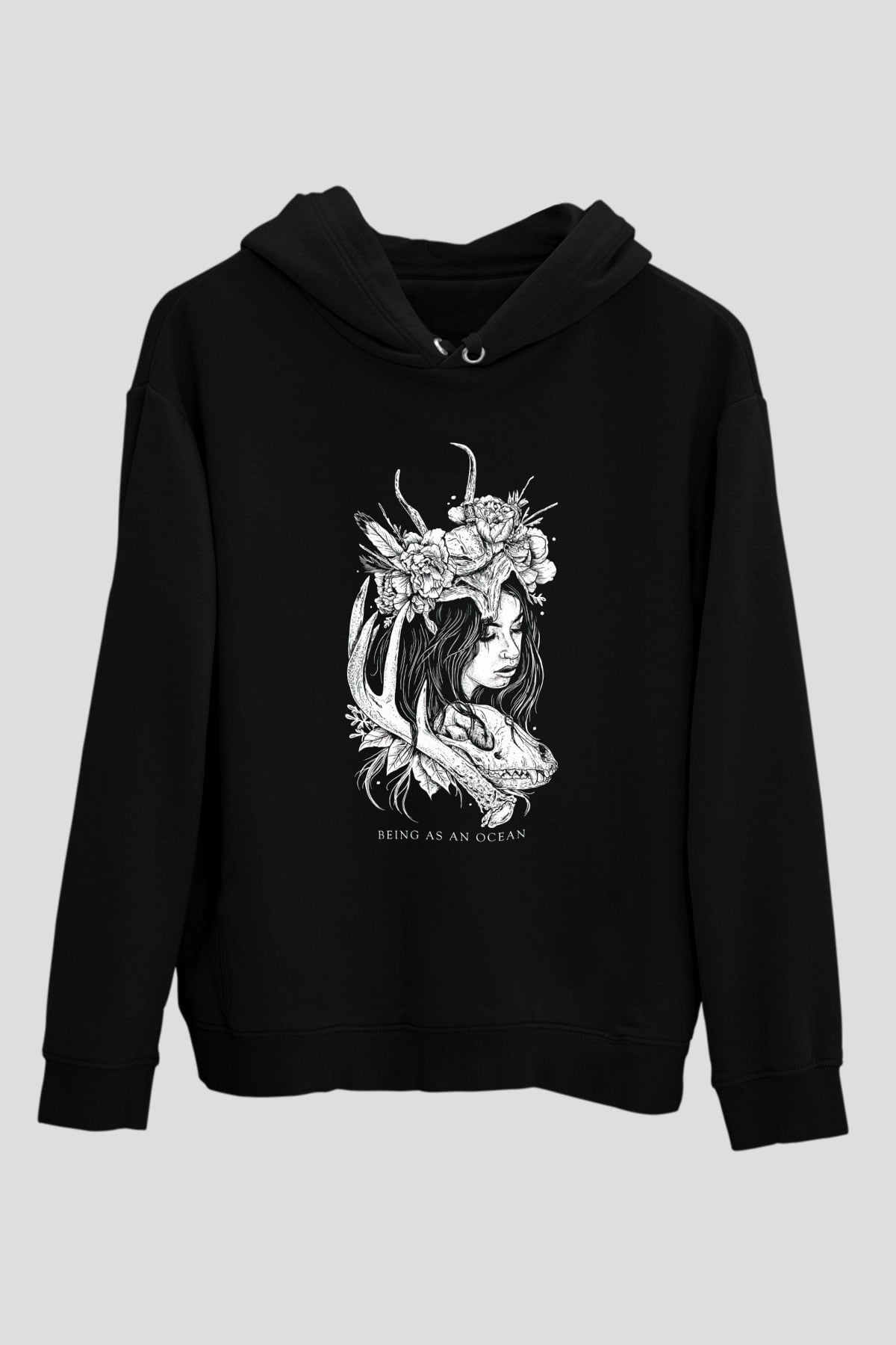Being as an Ocean Siyah Unisex Kapüşonlu Sweatshirt