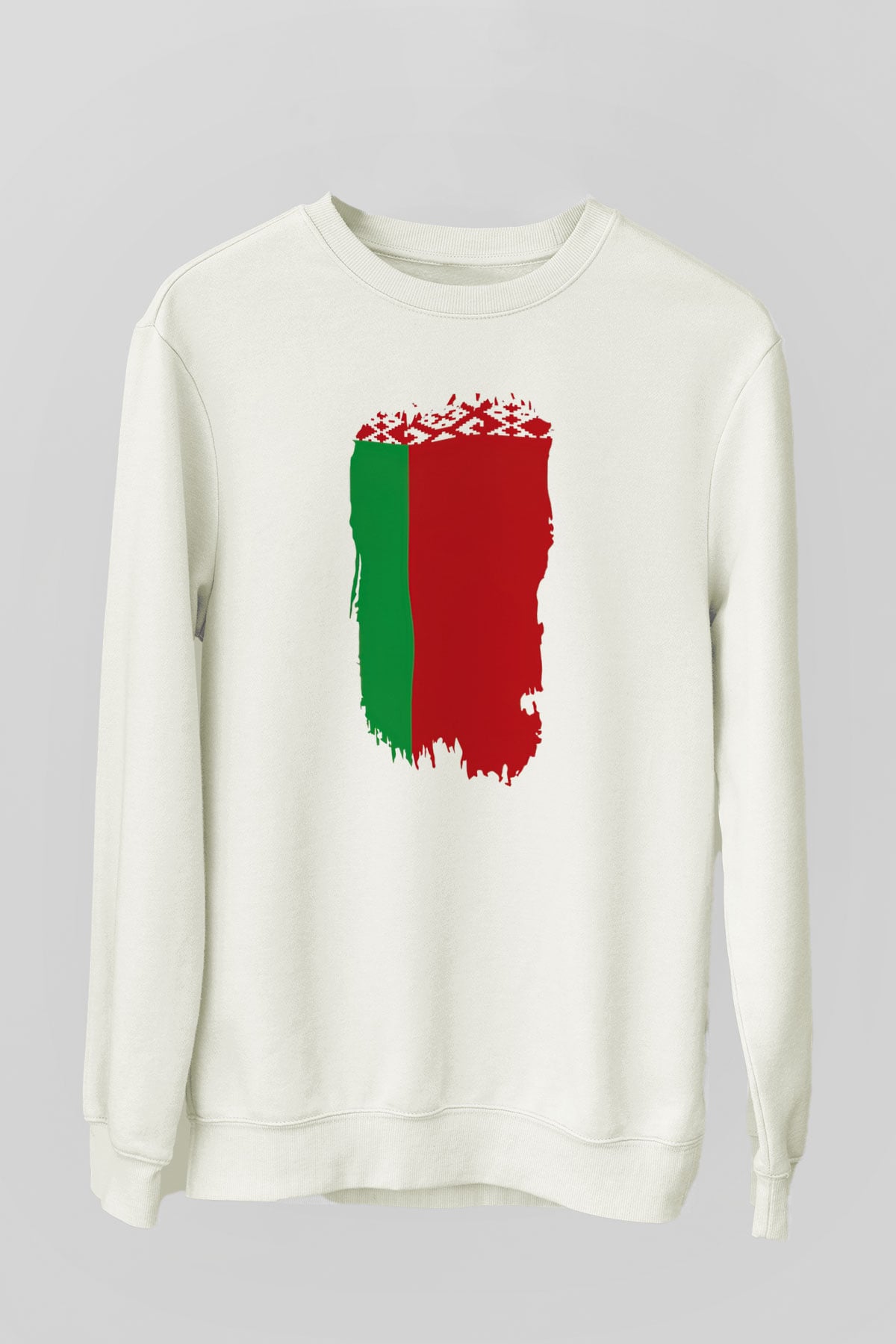 Belarus Beyaz Unisex Sweatshirt