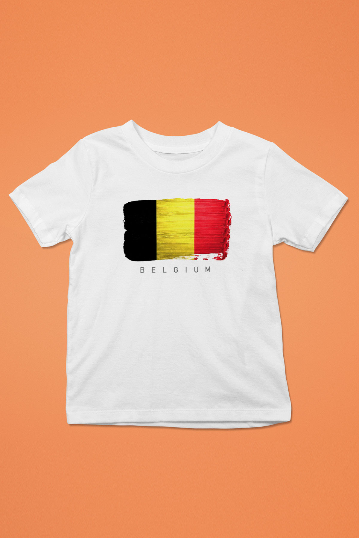 Belçika Beyaz Unisex Çocuk Tişört