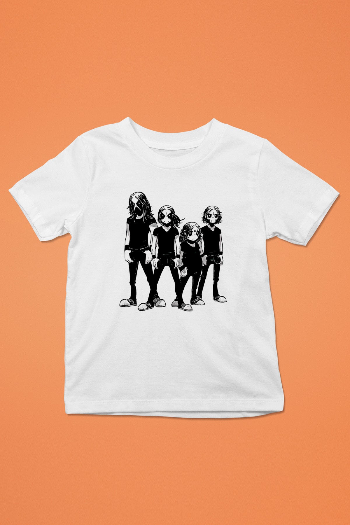 Belzebubs Baskılı Beyaz Unisex Beyaz Çocuk Tişört - Tshirt