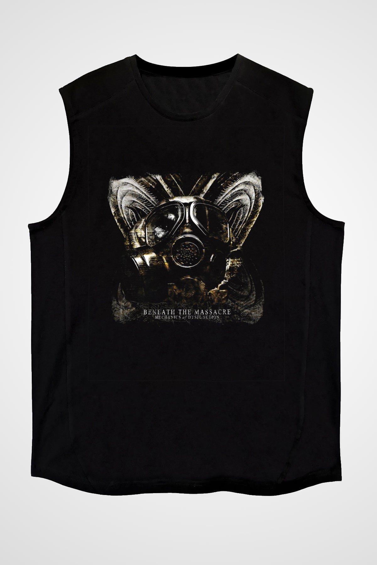 Beneath the Massacre Baskılı Unisex Siyah Kolsuz Tişört