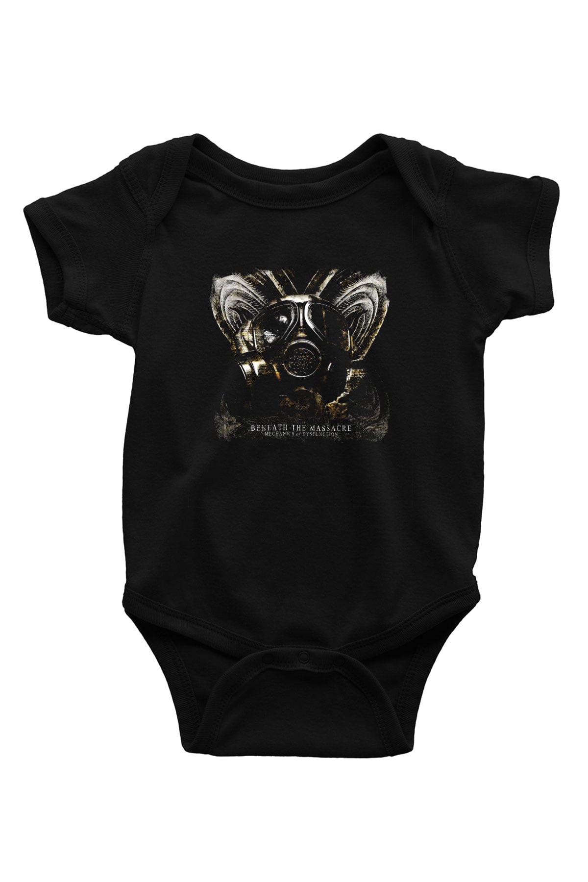 Beneath the Massacre Baskılı Unisex Siyah Bebek Body - Zıbın
