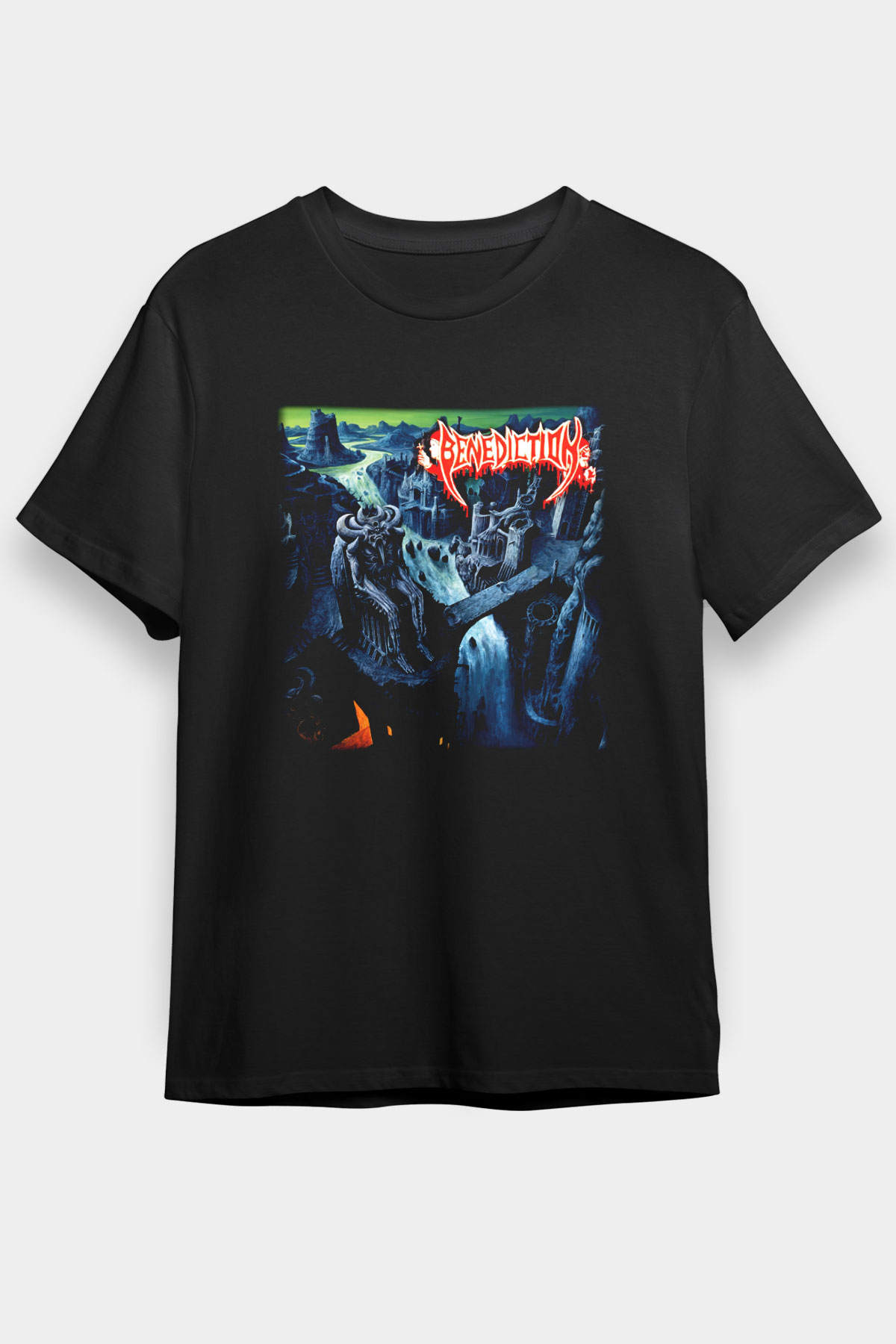 Benediction Siyah Unisex Tişört T-Shirt - TişörtFabrikası