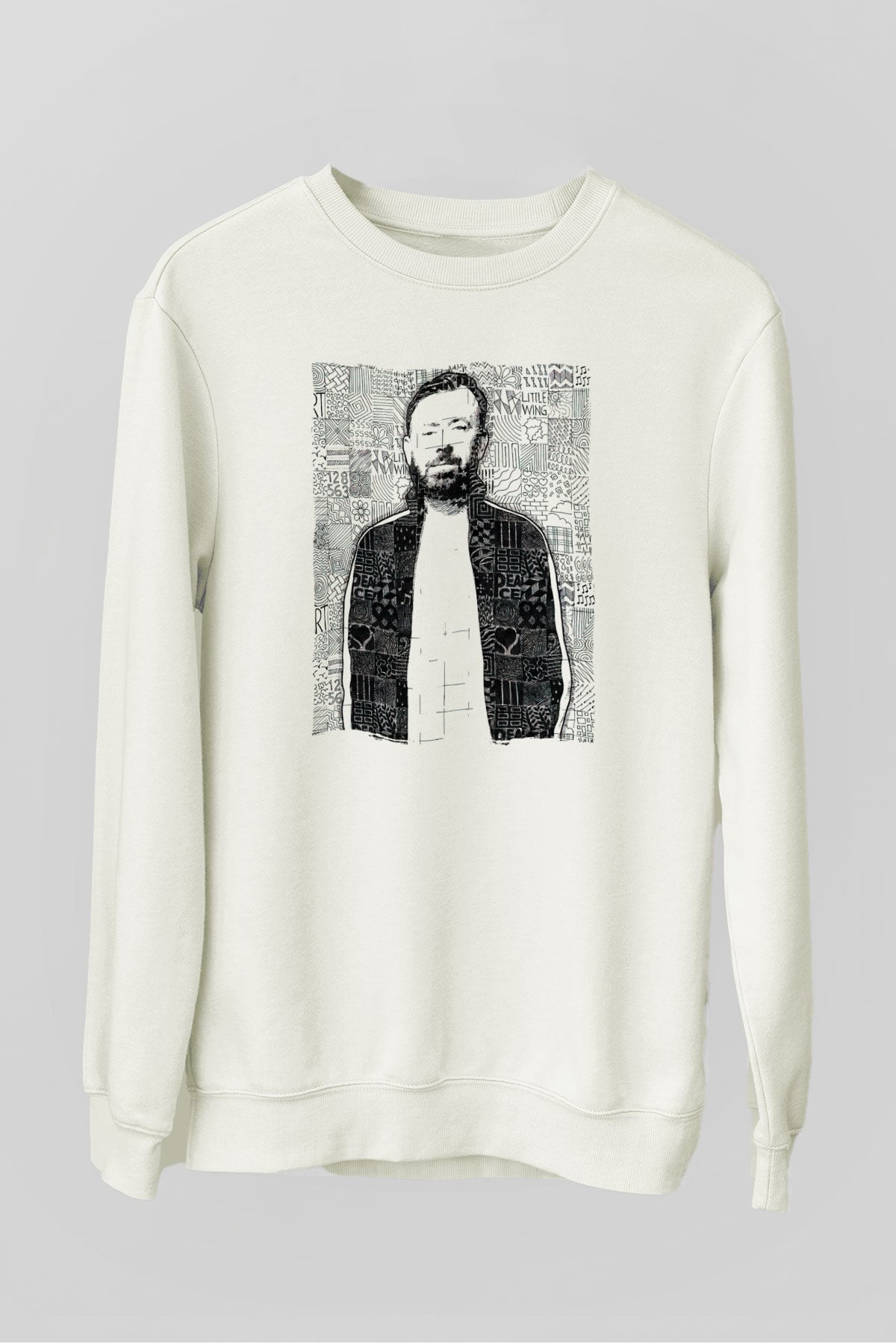 Benny Benassi Beyaz Unisex Sweatshirt