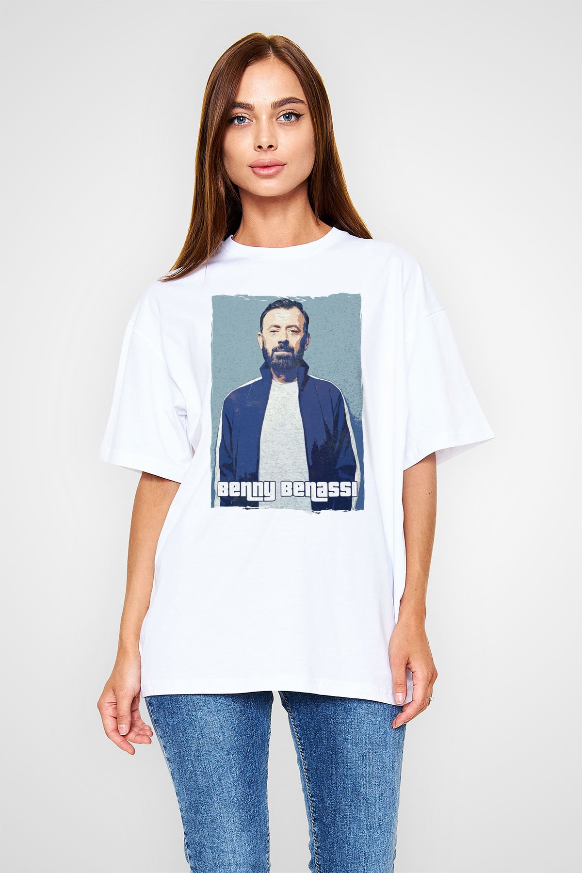 Benny Benassi Beyaz Unisex Tişört T-Shirt - TişörtFabrikası