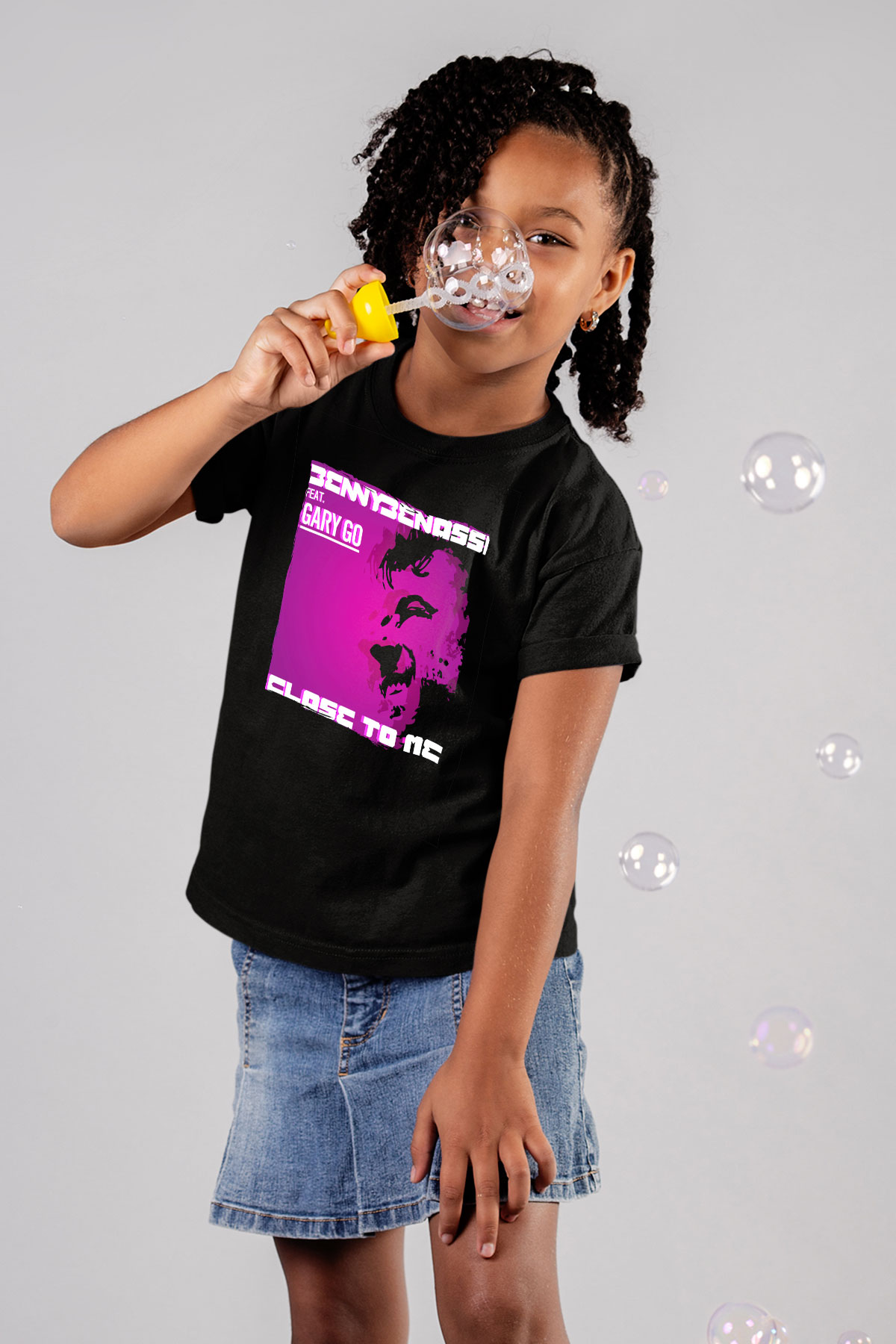 Benny Benassi Siyah Unisex Çocuk Tişört