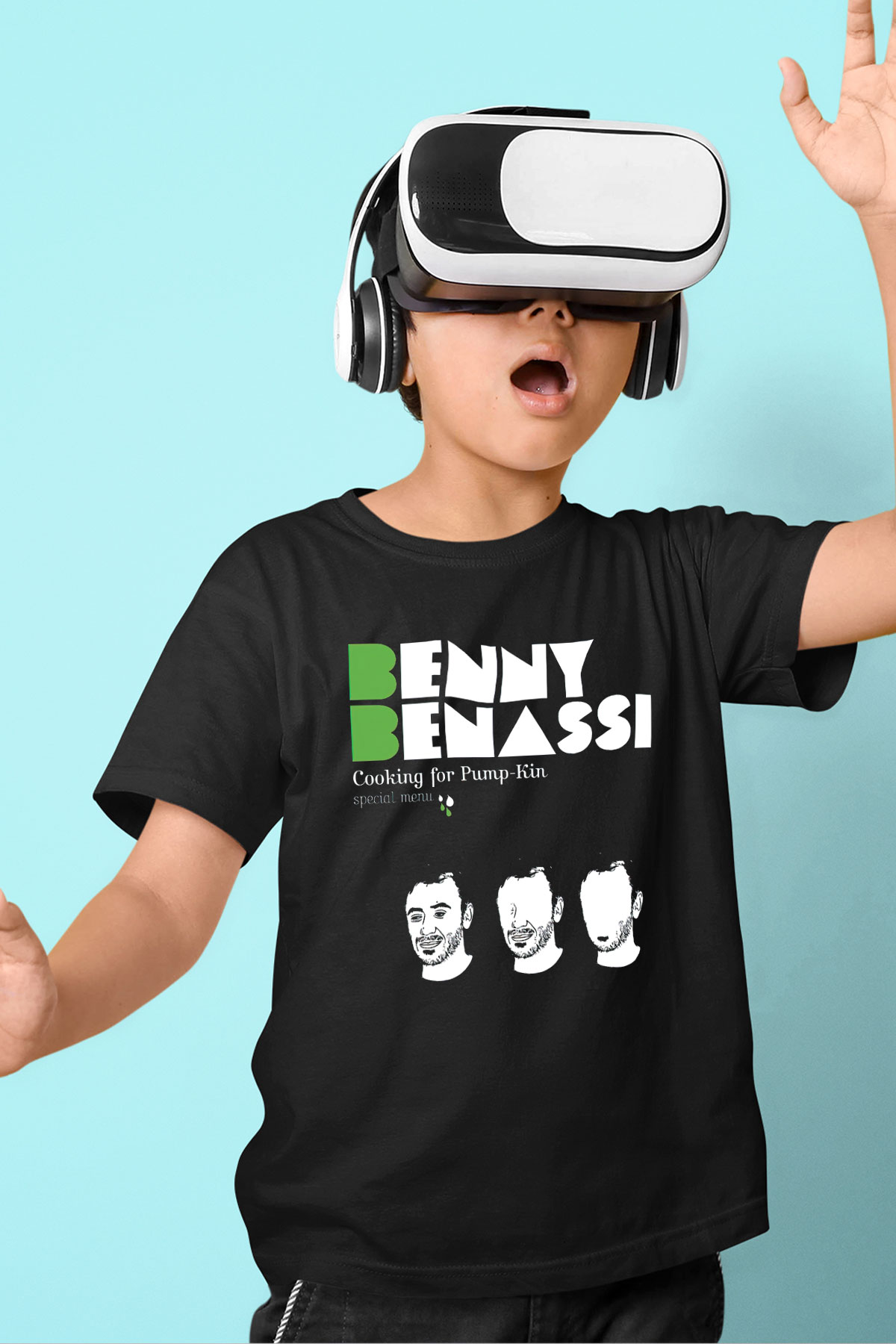 Benny Benassi Siyah Unisex Çocuk Tişört