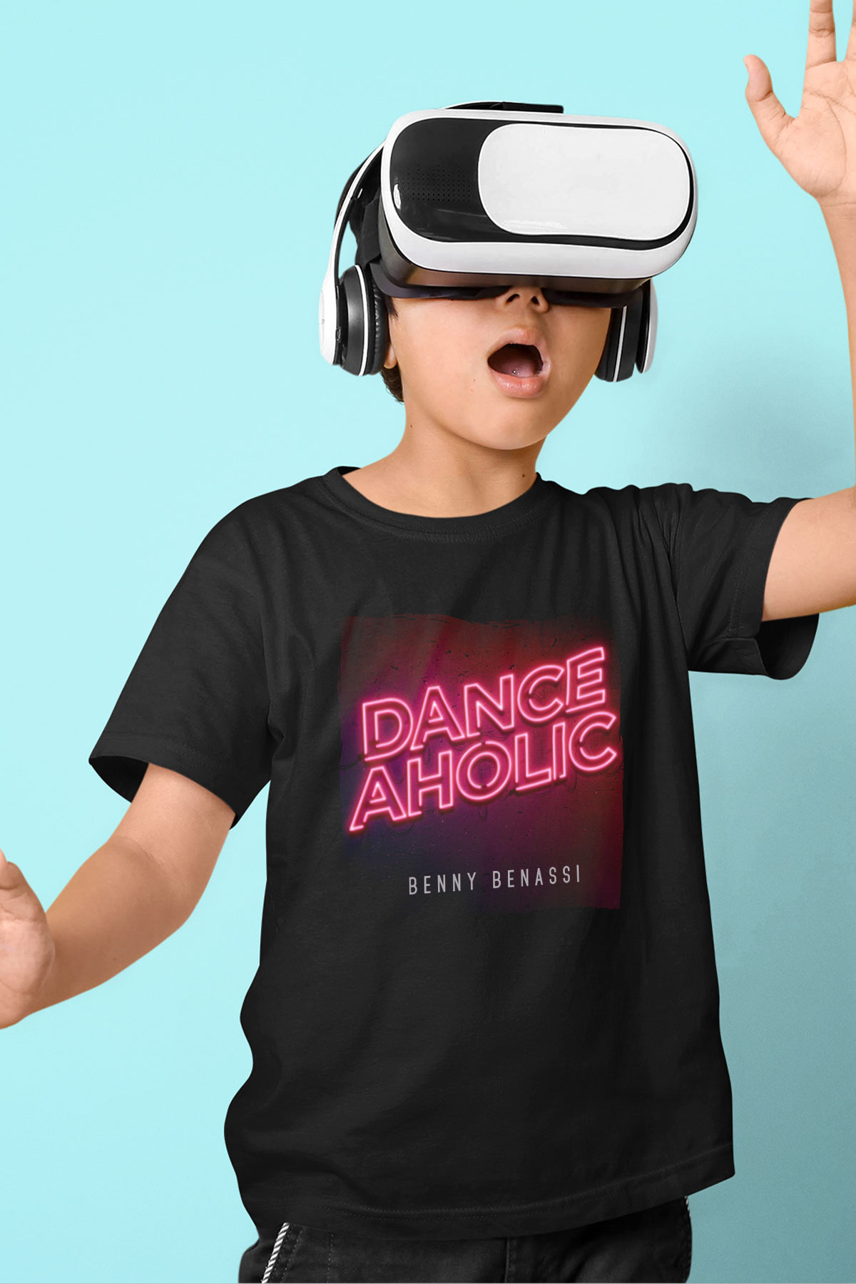 Benny Benassi Siyah Unisex Çocuk Tişört