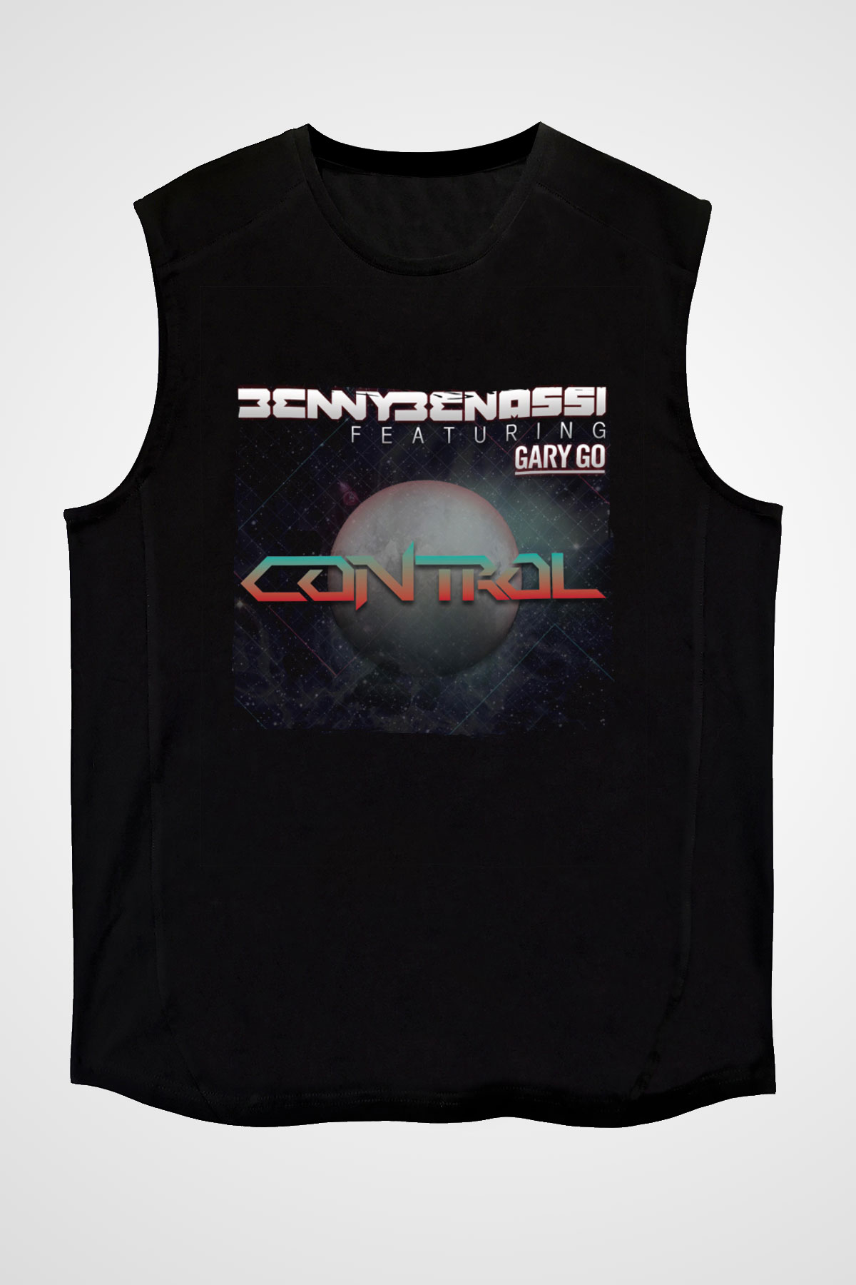 Benny Benassi Siyah Unisex Kolsuz Tişört