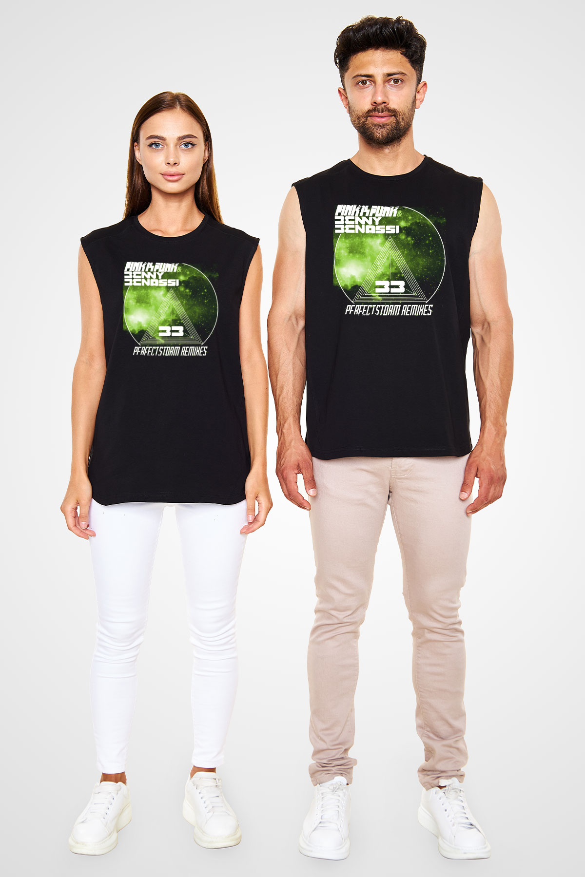 Benny Benassi Siyah Unisex Kolsuz Tişört