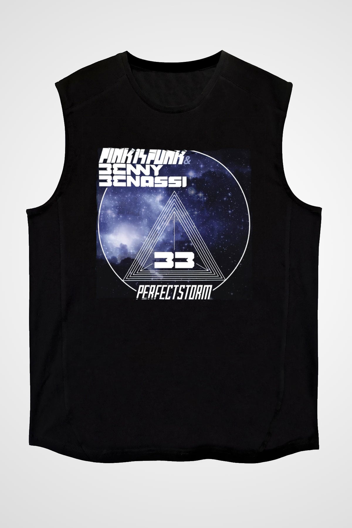 Benny Benassi Siyah Unisex Kolsuz Tişört