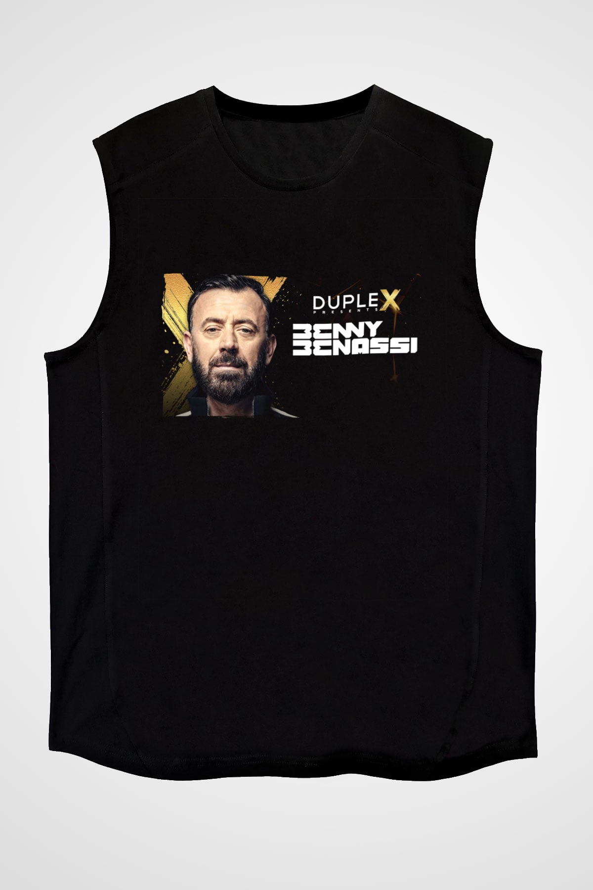 Benny Benassi Siyah Unisex Kolsuz Tişört