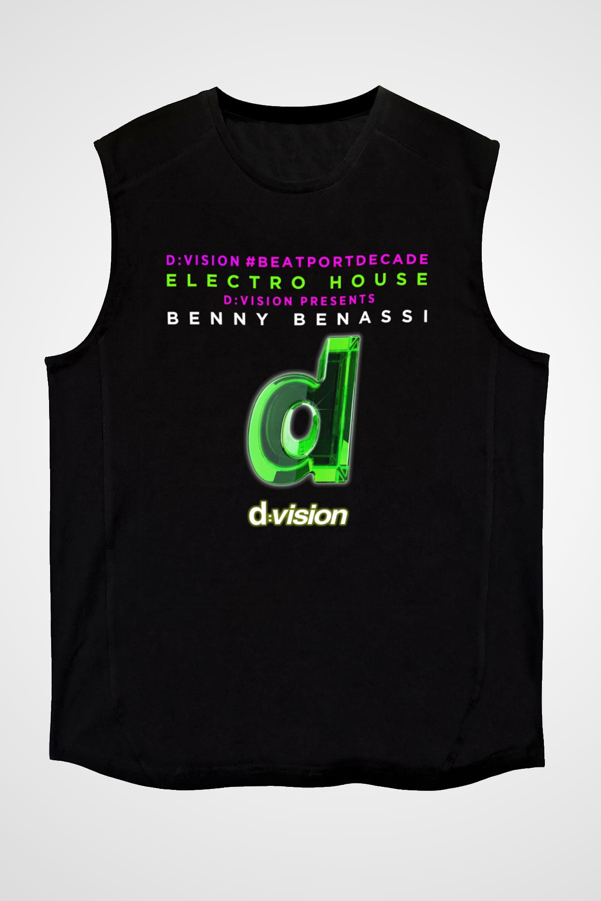 Benny Benassi Siyah Unisex Kolsuz Tişört