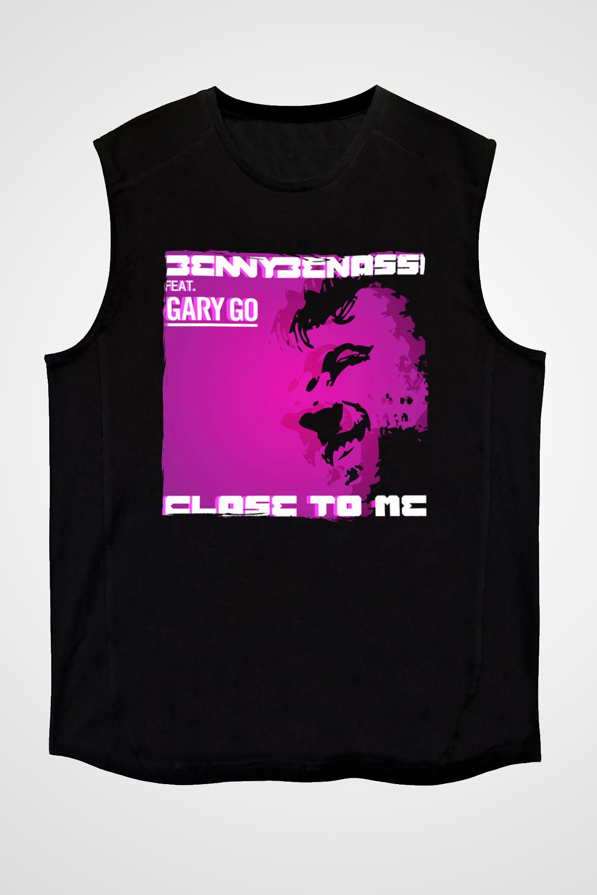 Benny Benassi Siyah Unisex Kolsuz Tişört