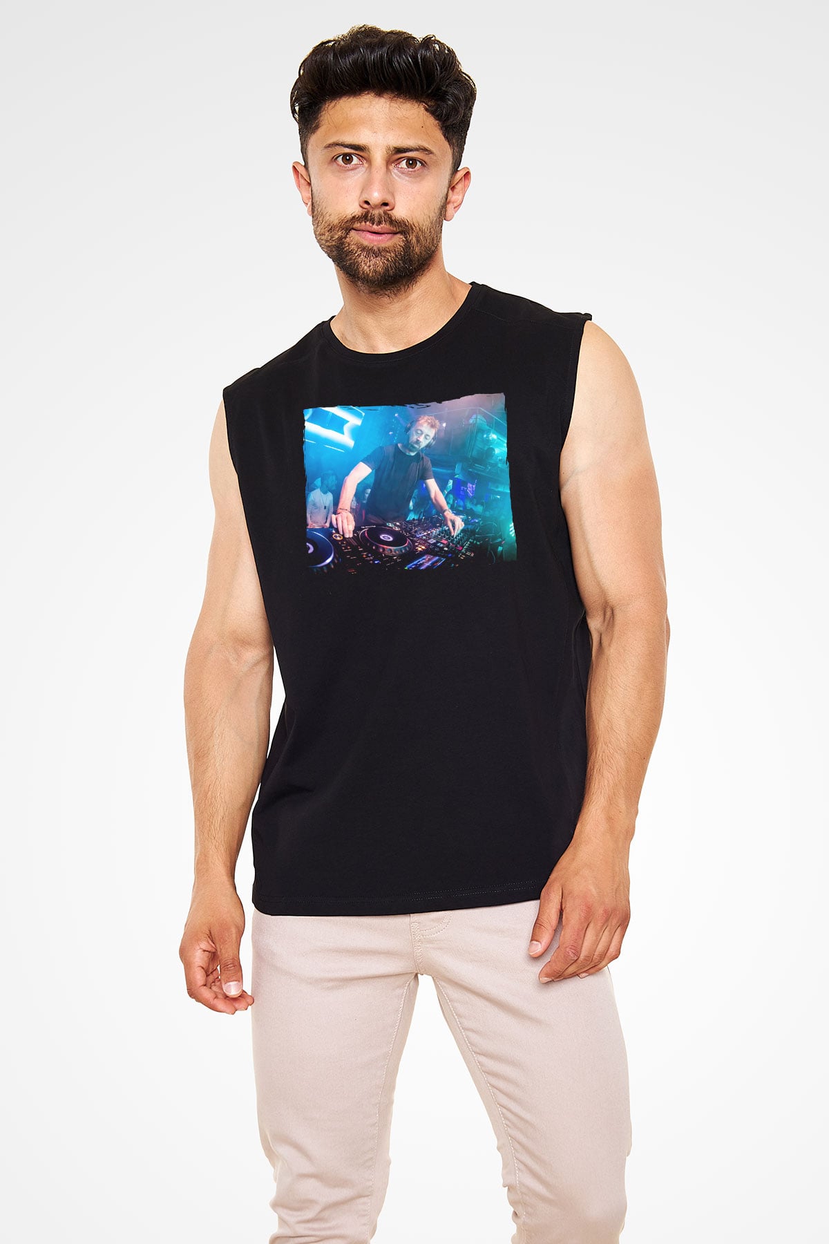 Benny Benassi Siyah Unisex Kolsuz Tişört