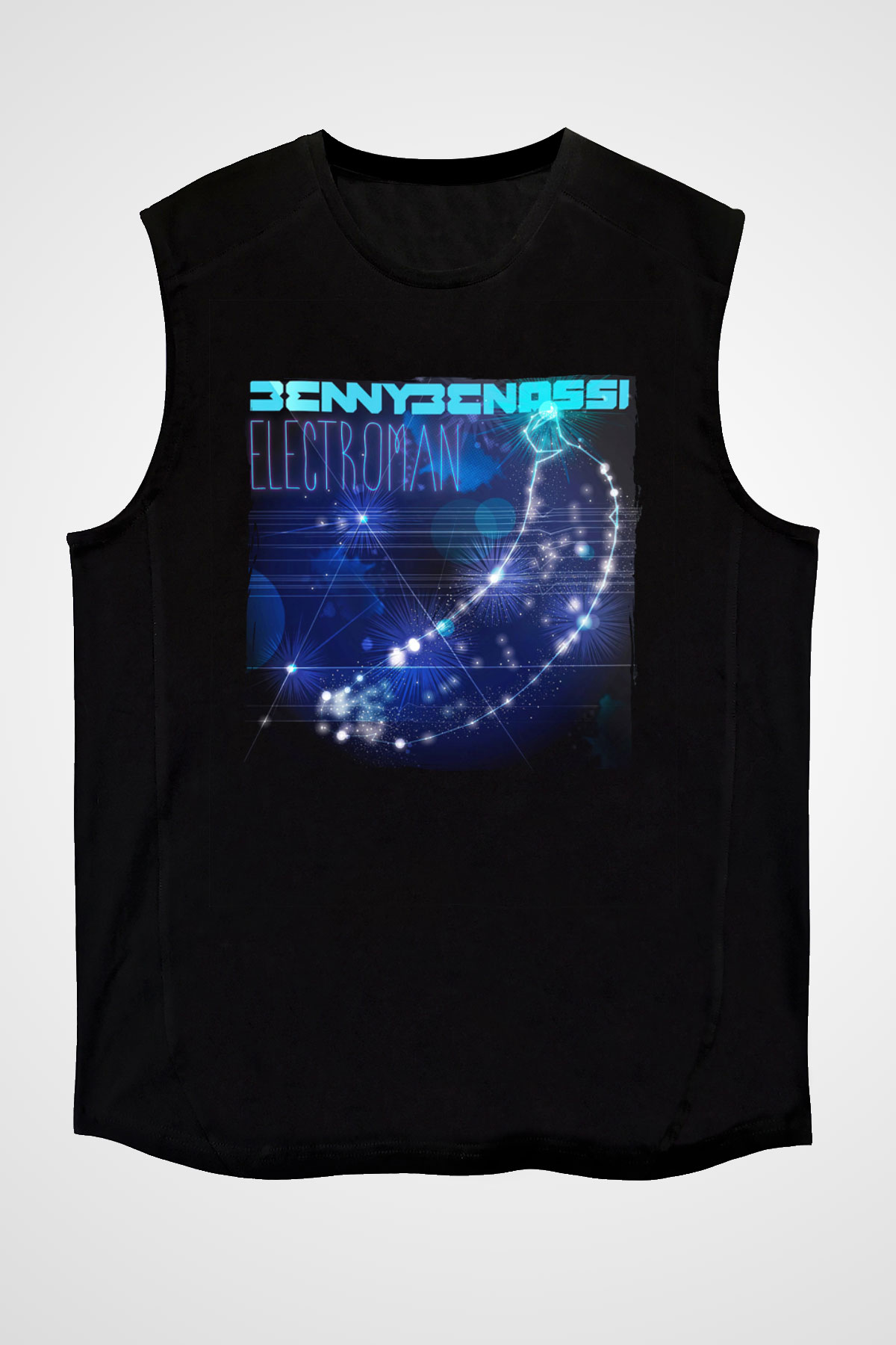 Benny Benassi Siyah Unisex Kolsuz Tişört