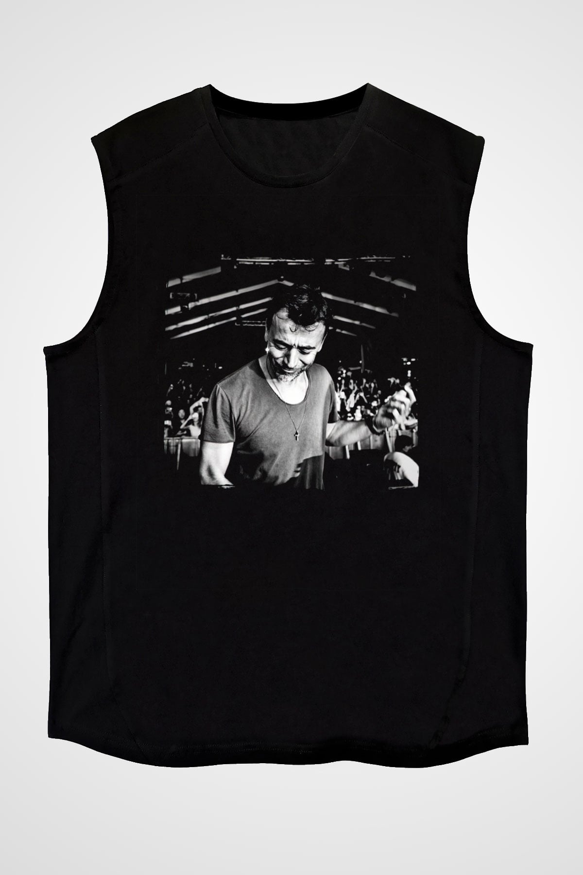 Benny Benassi Siyah Unisex Kolsuz Tişört