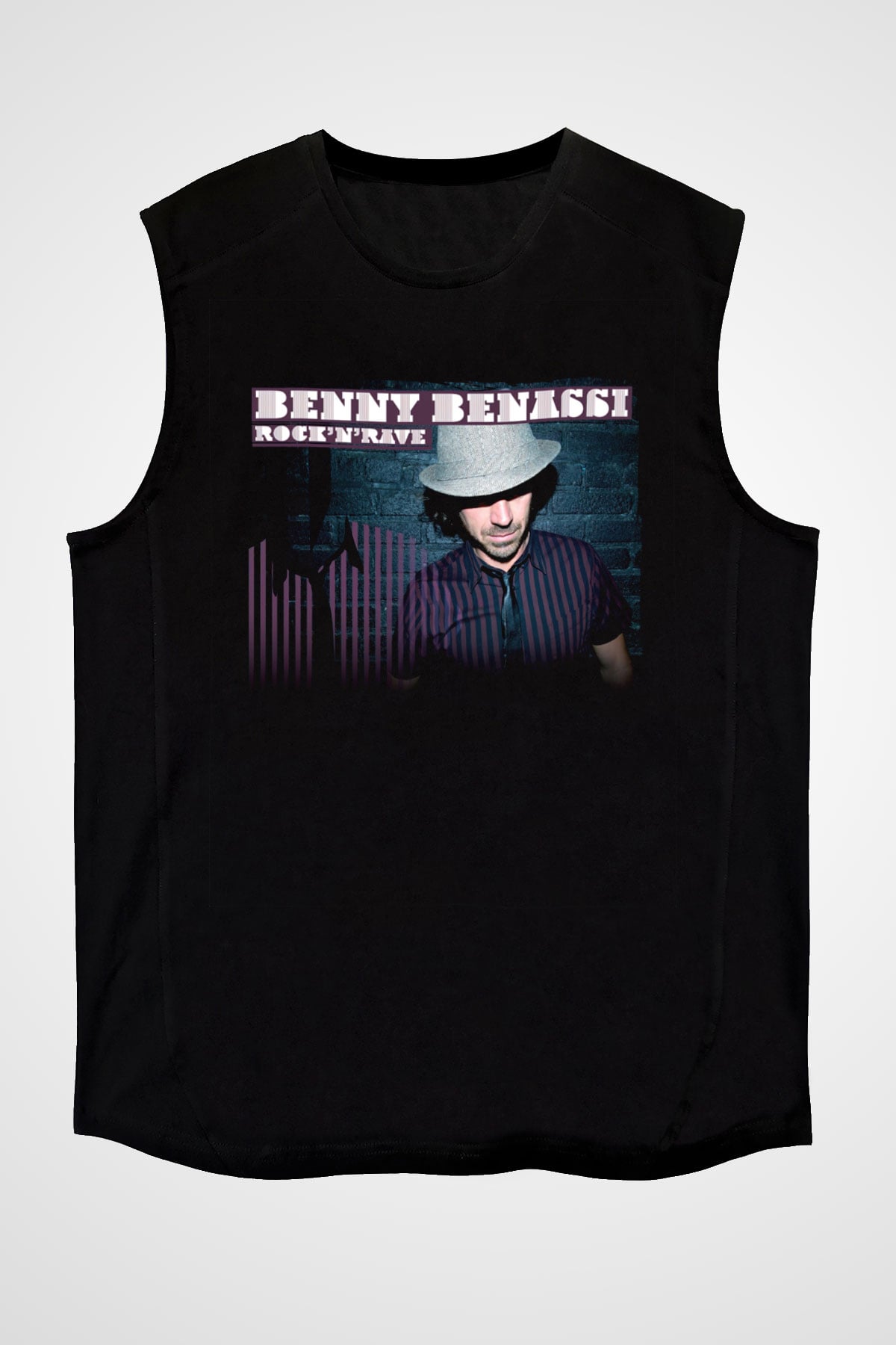 Benny Benassi Siyah Unisex Kolsuz Tişört