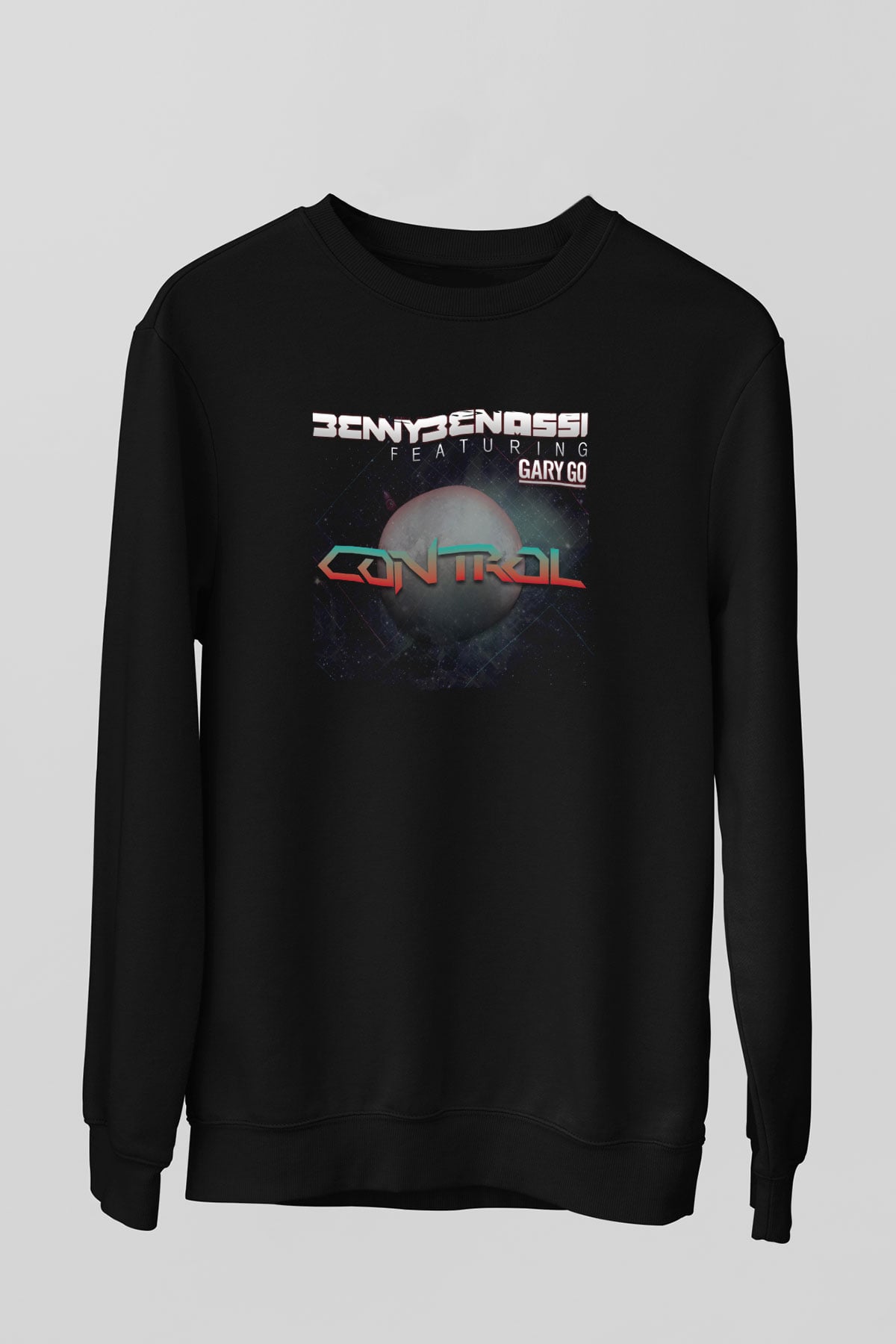 Benny Benassi Siyah Unisex Sweatshirt