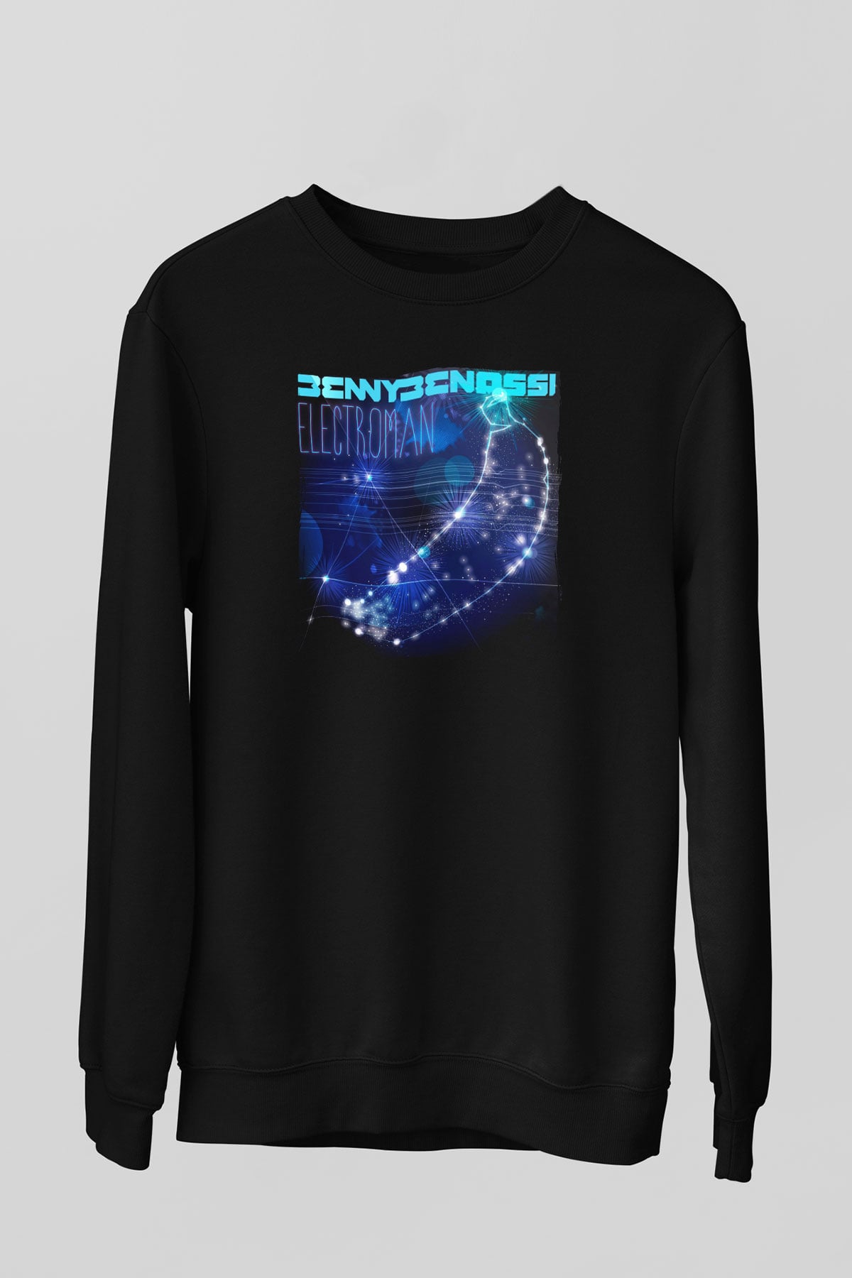 Benny Benassi Siyah Unisex Sweatshirt