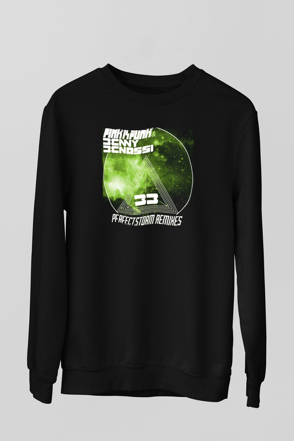 Benny Benassi Siyah Unisex Sweatshirt