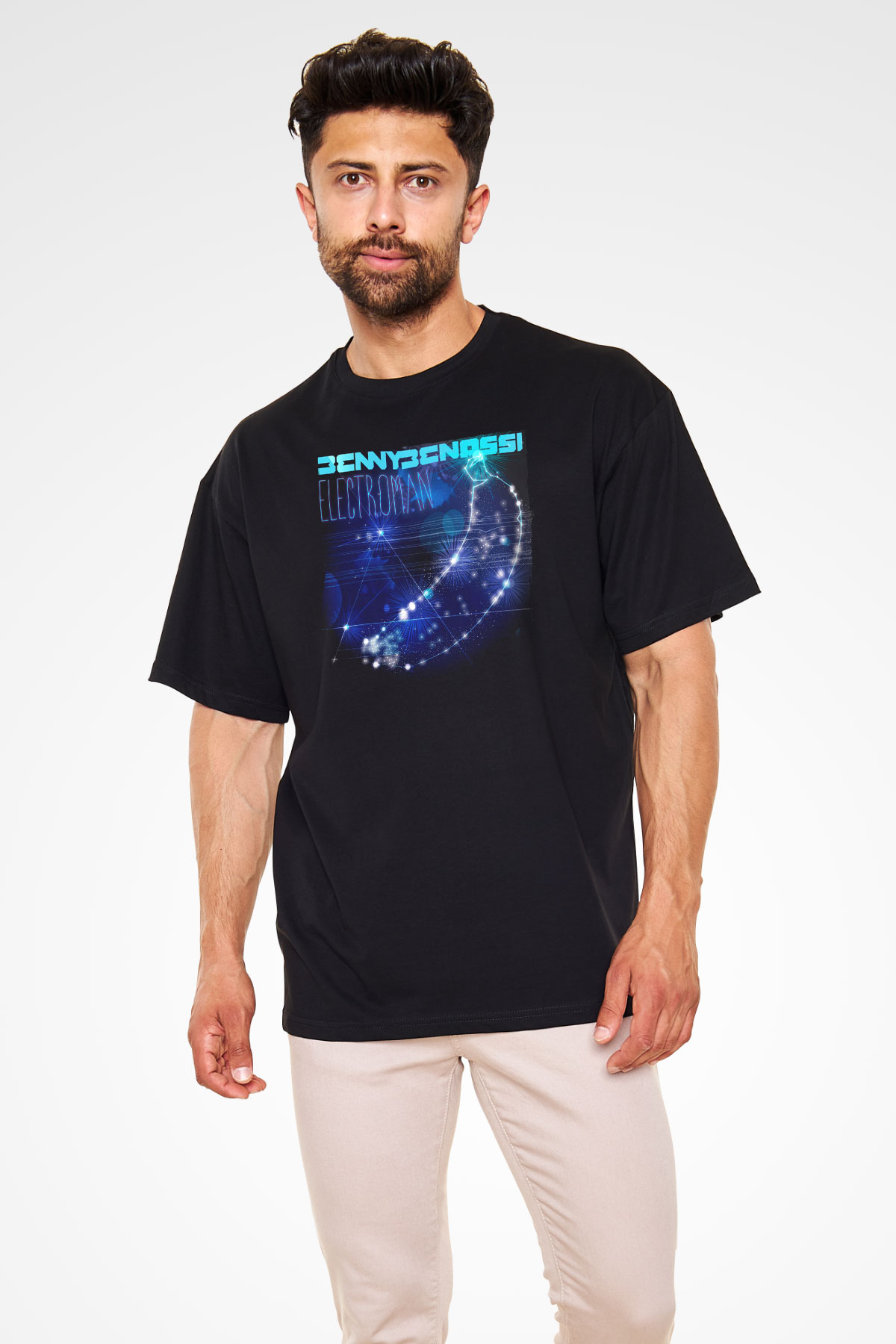 Benny Benassi Siyah Unisex Tişört T-Shirt - TişörtFabrikası
