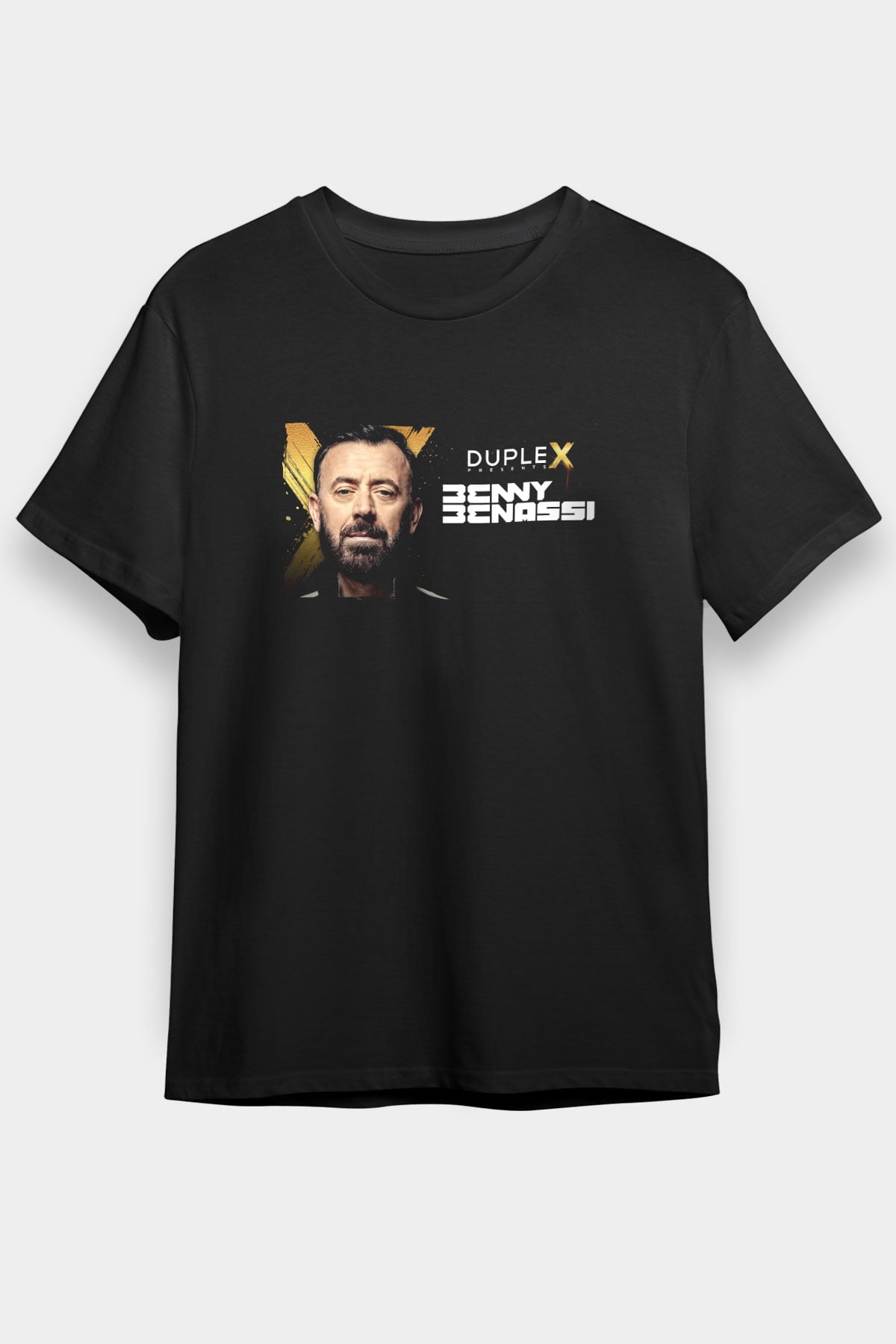 Benny Benassi Siyah Unisex Tişört T-Shirt - TişörtFabrikası