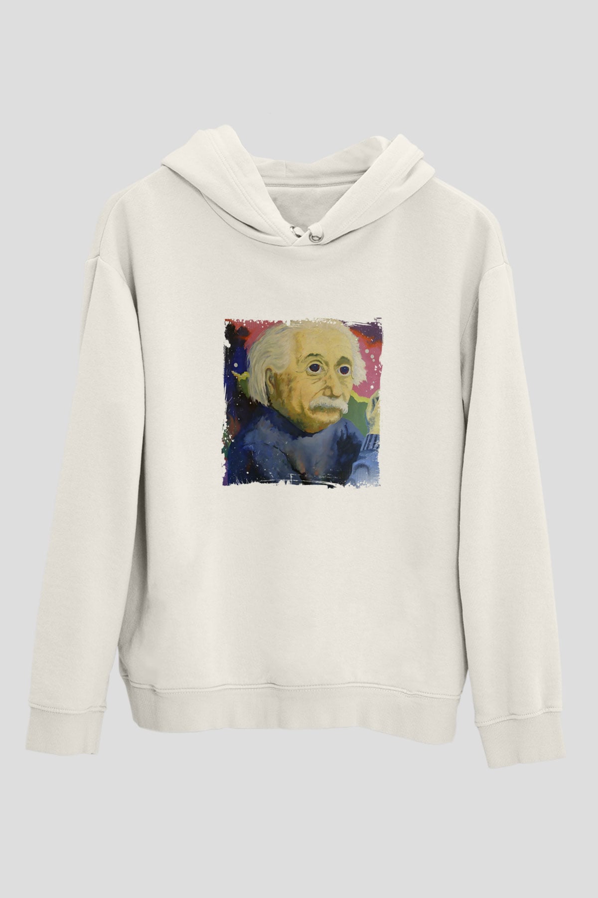 Benny BenassiBaskılı Beyaz Hoodie
