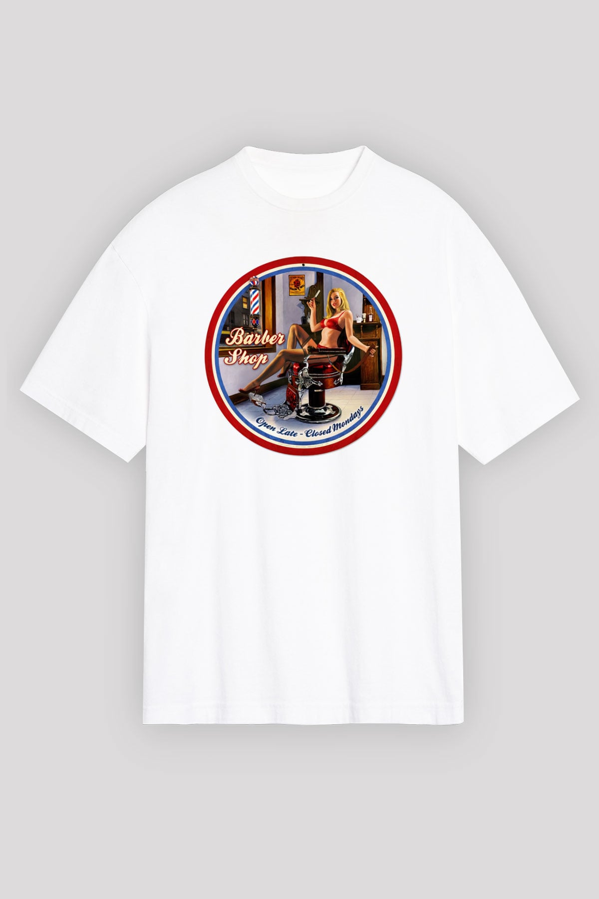 Berber Beyaz Unisex Oversize Tişört T-Shirt