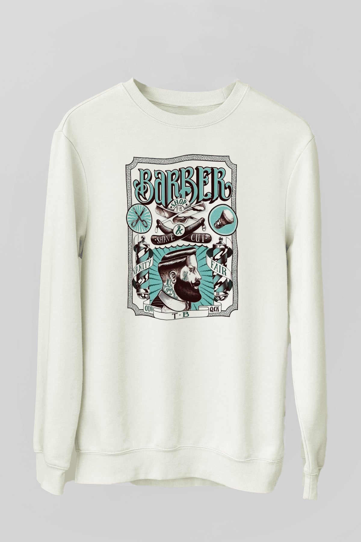 Berber Beyaz Unisex Sweatshirt